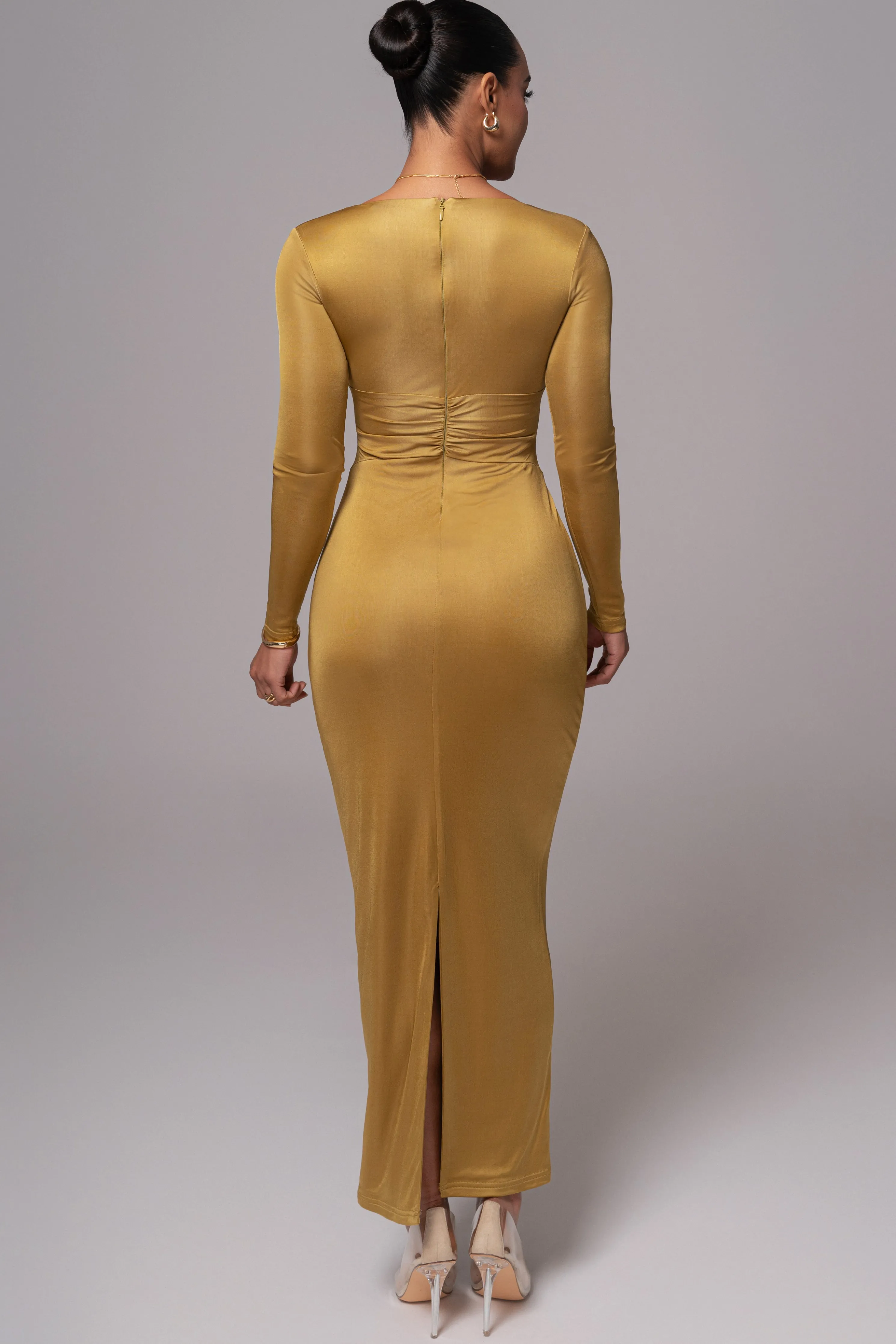 Lime Soiree Cutout Maxi Dress