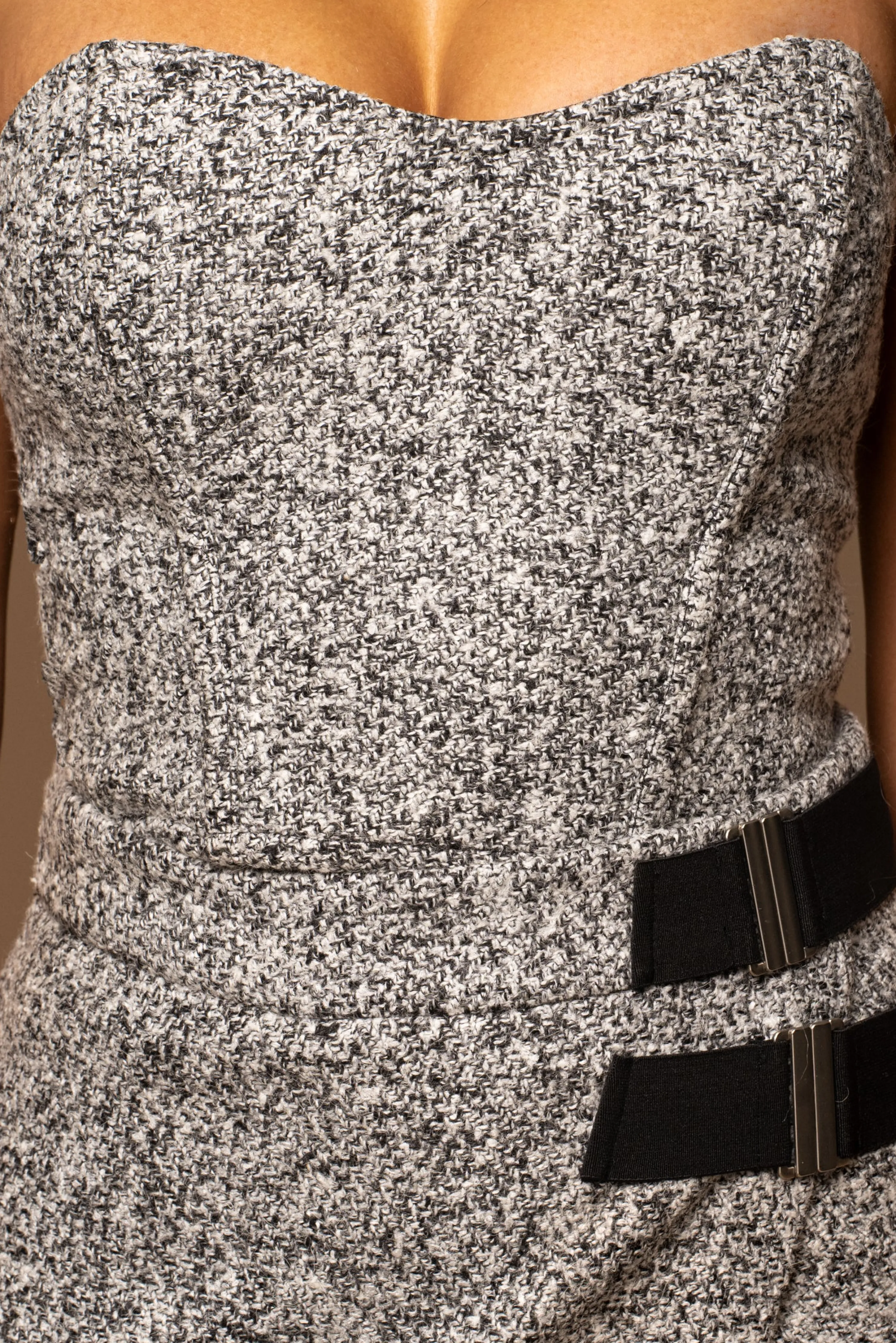 Lt. Grey All You Need Tweed Corset