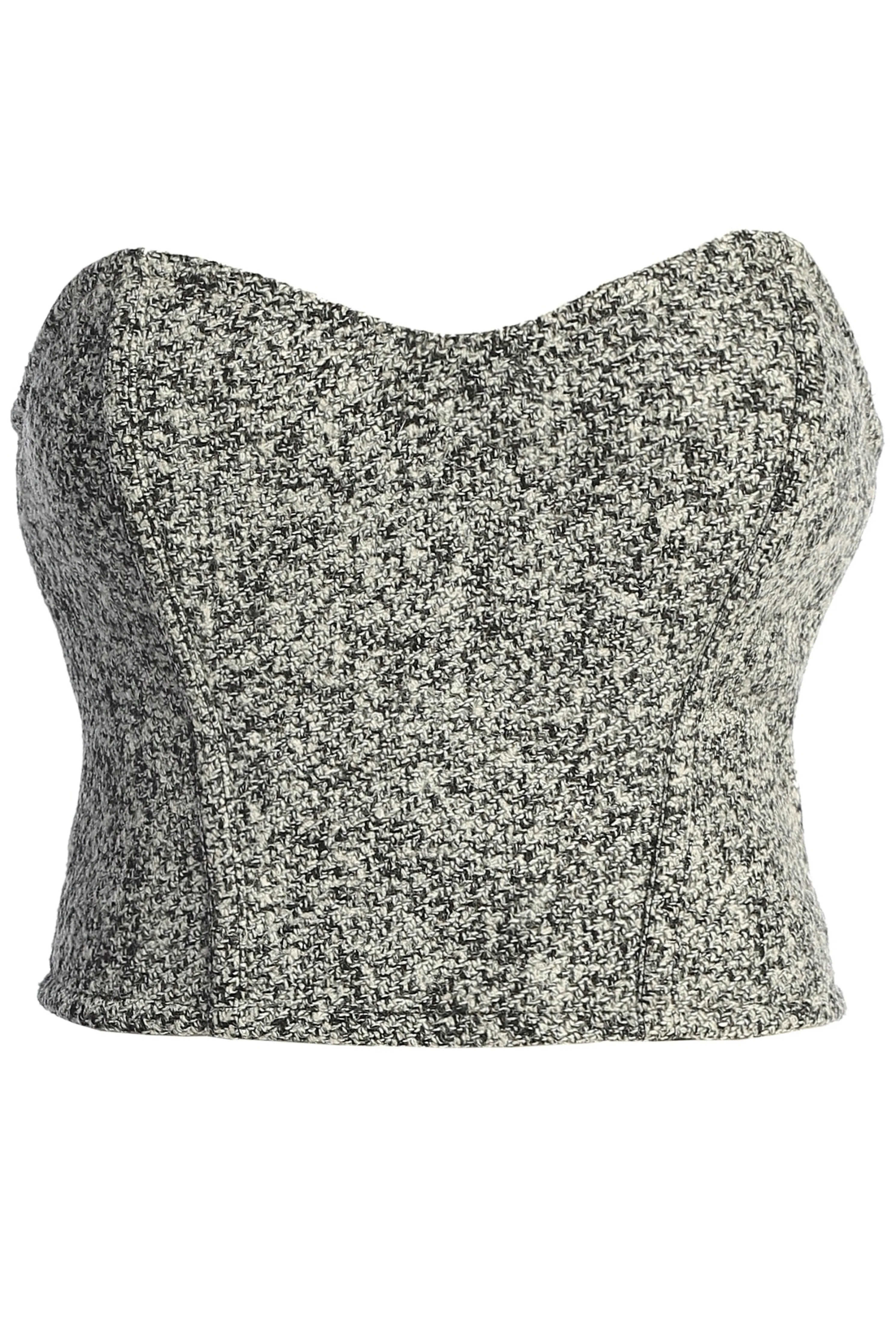 Lt. Grey All You Need Tweed Corset