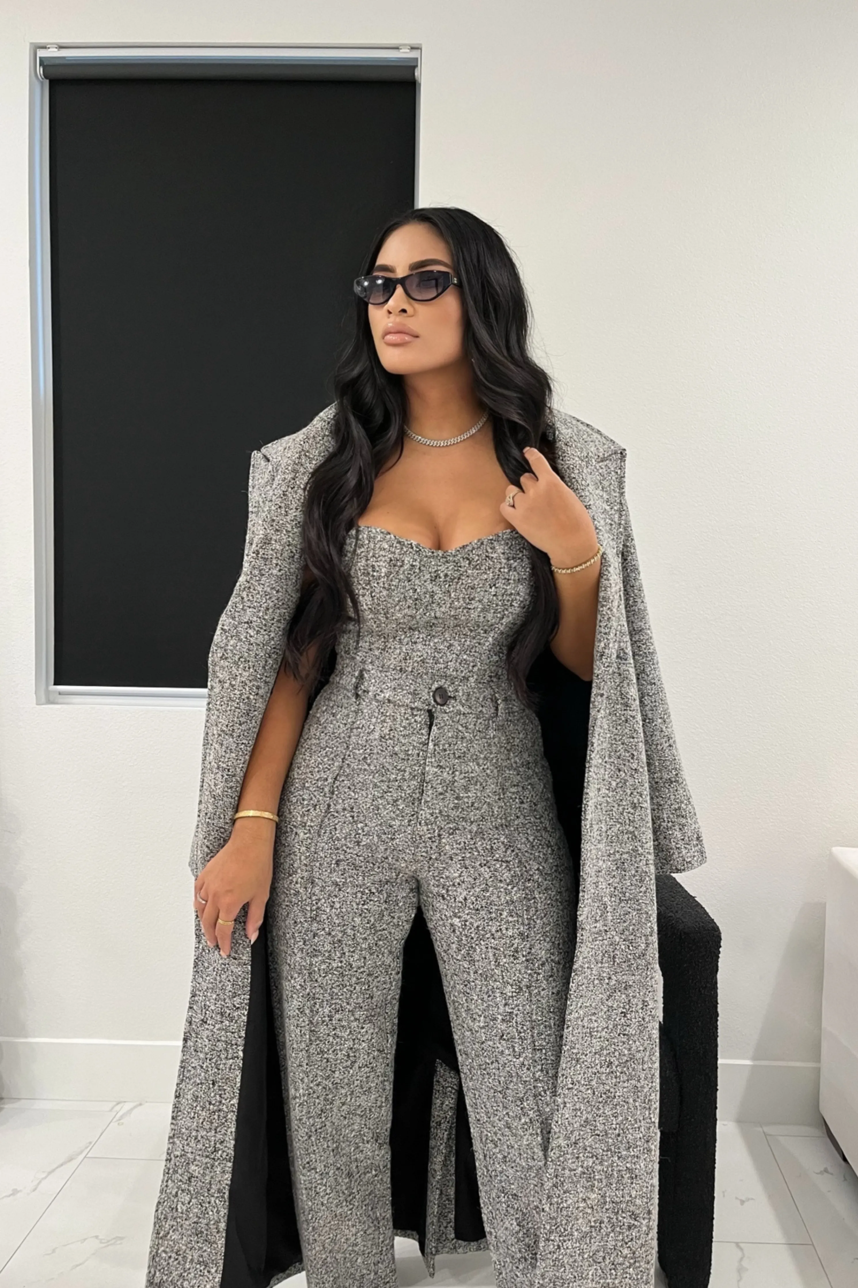 Lt. Grey Stay Sharp Tweed Trouser