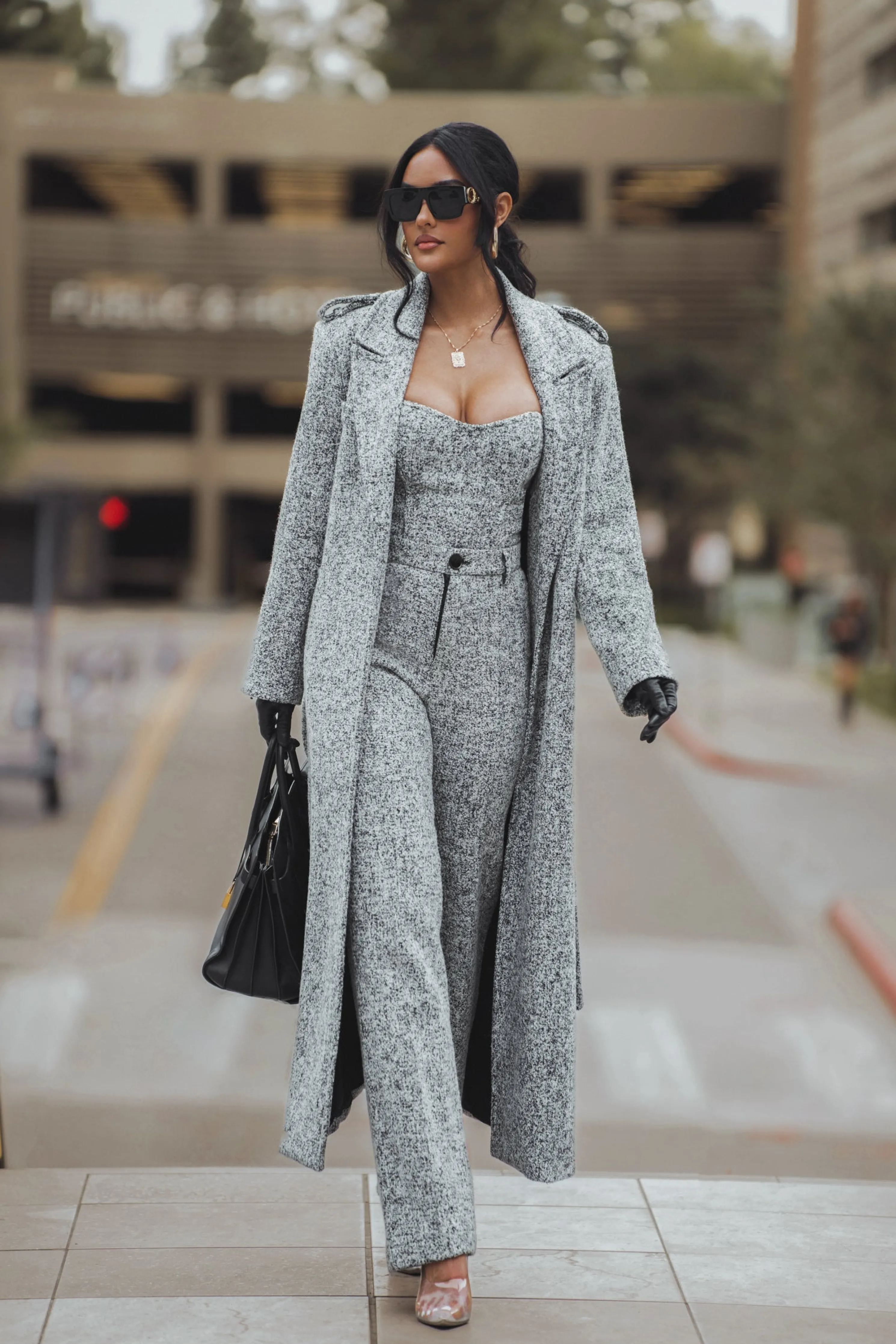 Lt. Grey Stay Sharp Tweed Trouser