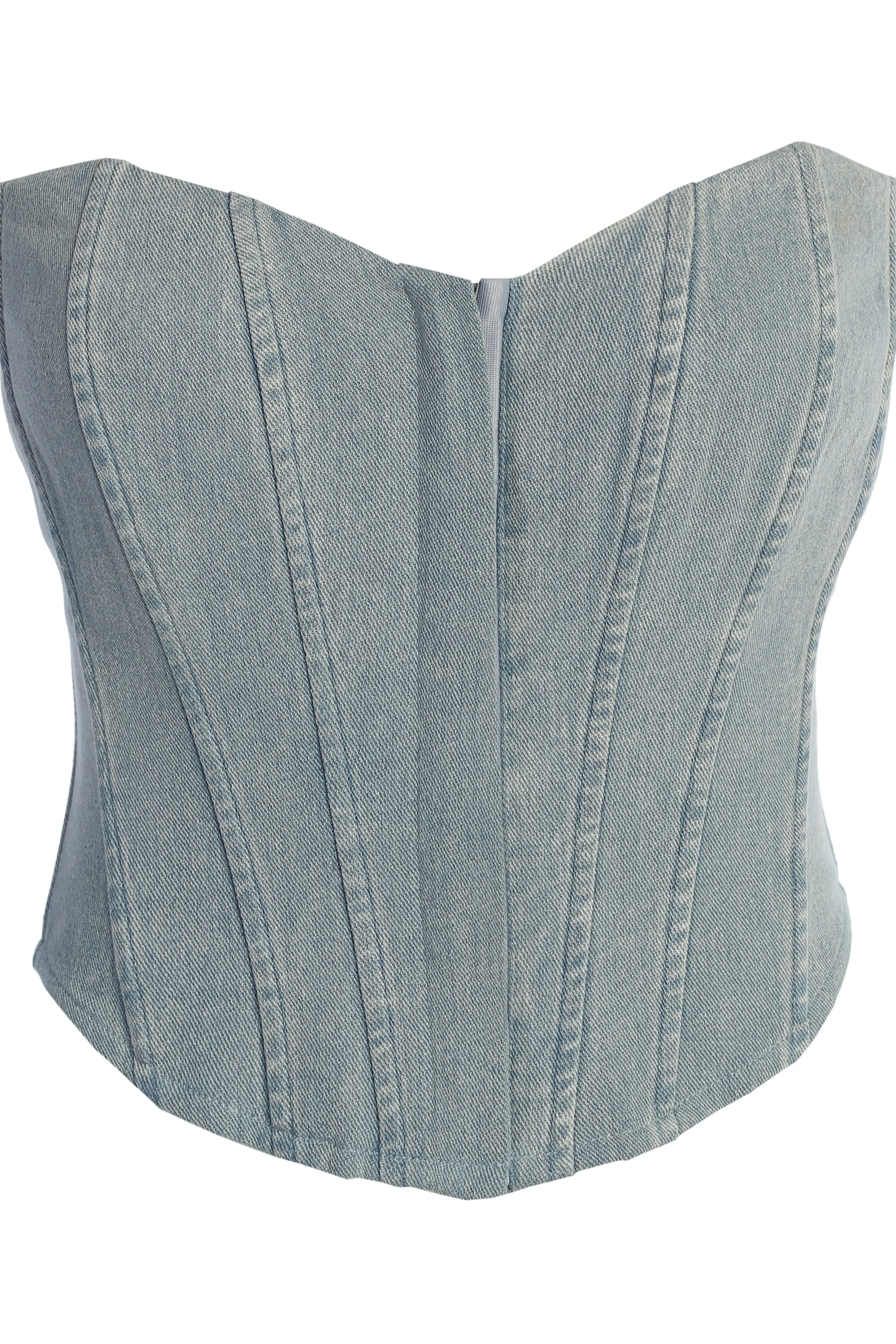 Medium Wash Denim Britney Corset