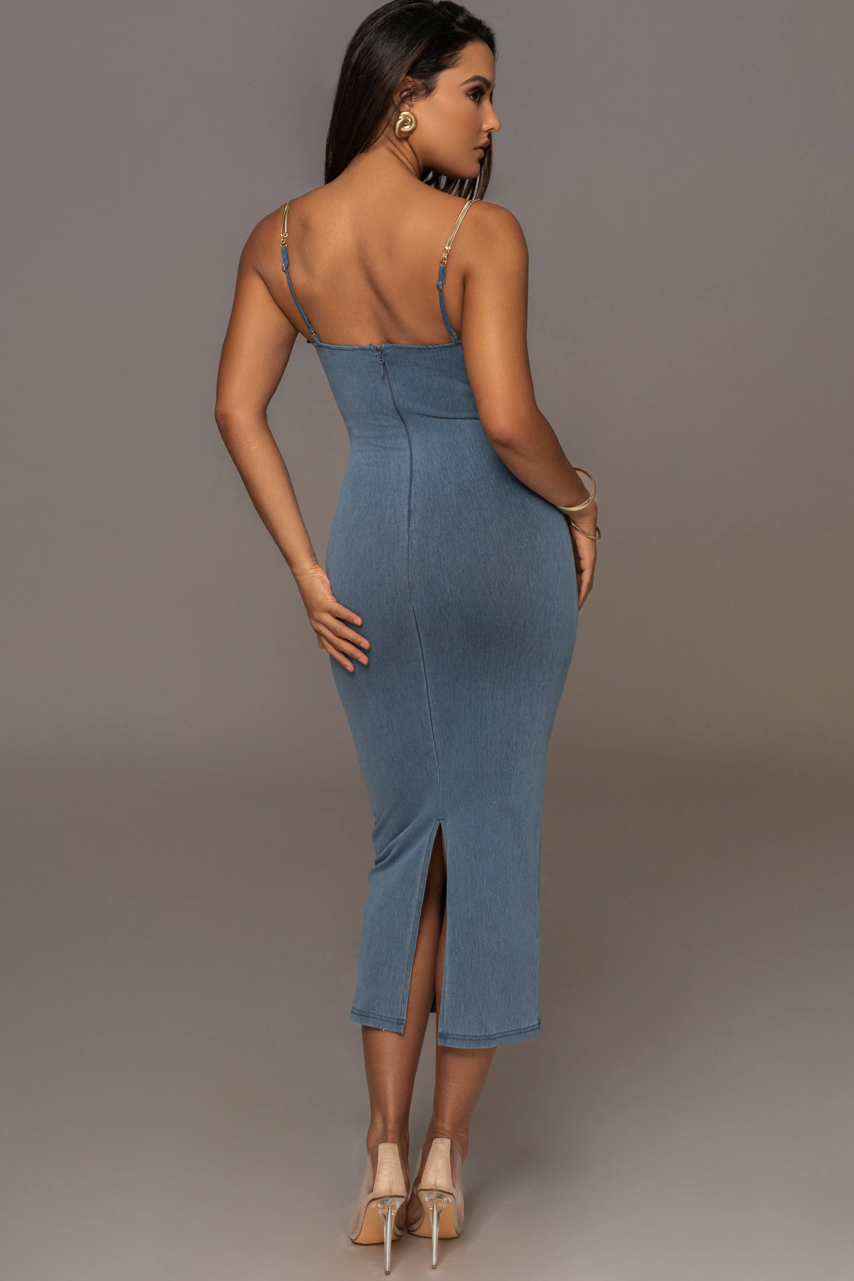 Medium Wash Denim Visions Of You Dress