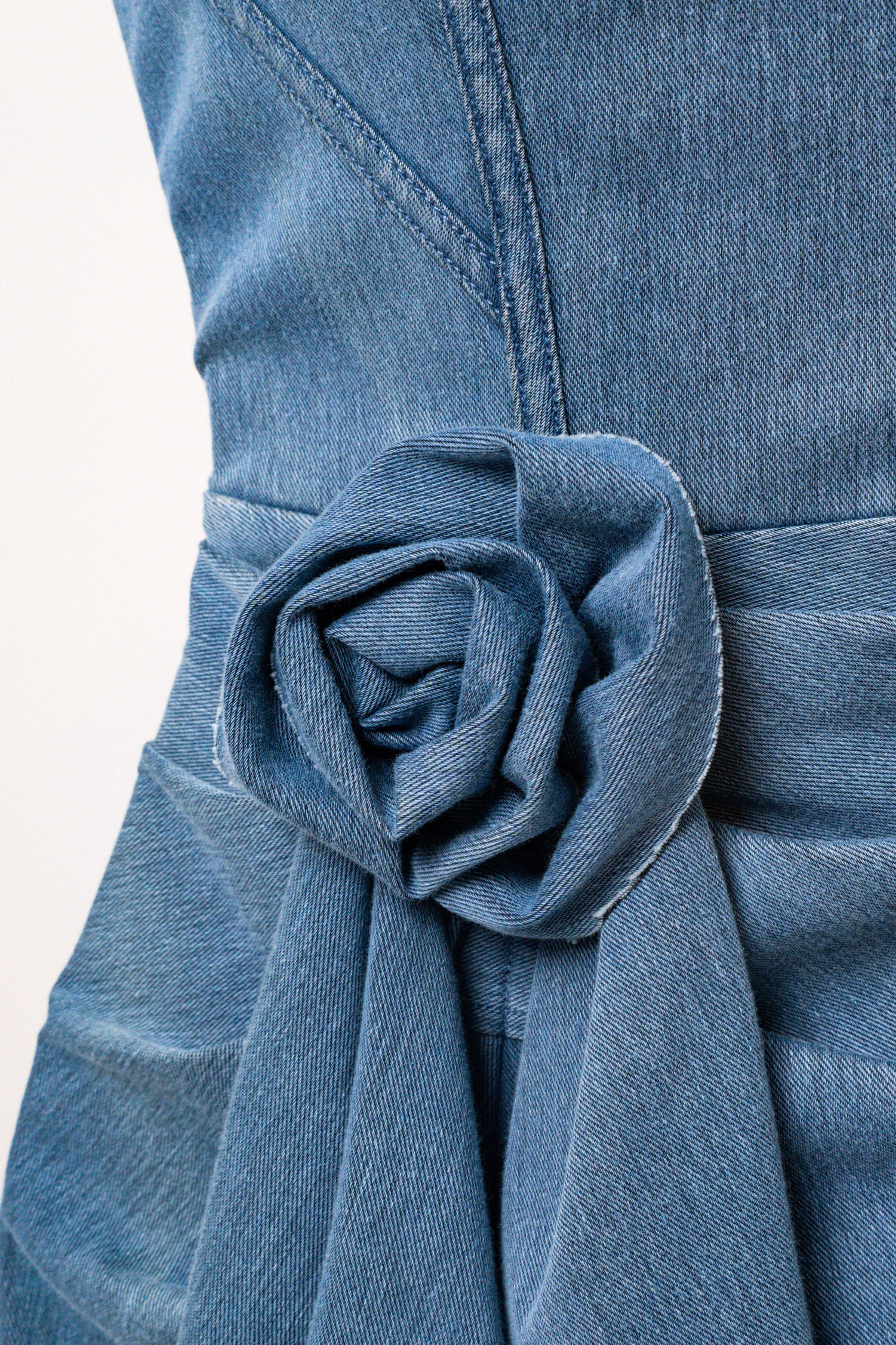 Medium Wash Denim Rosalind Mini Dress