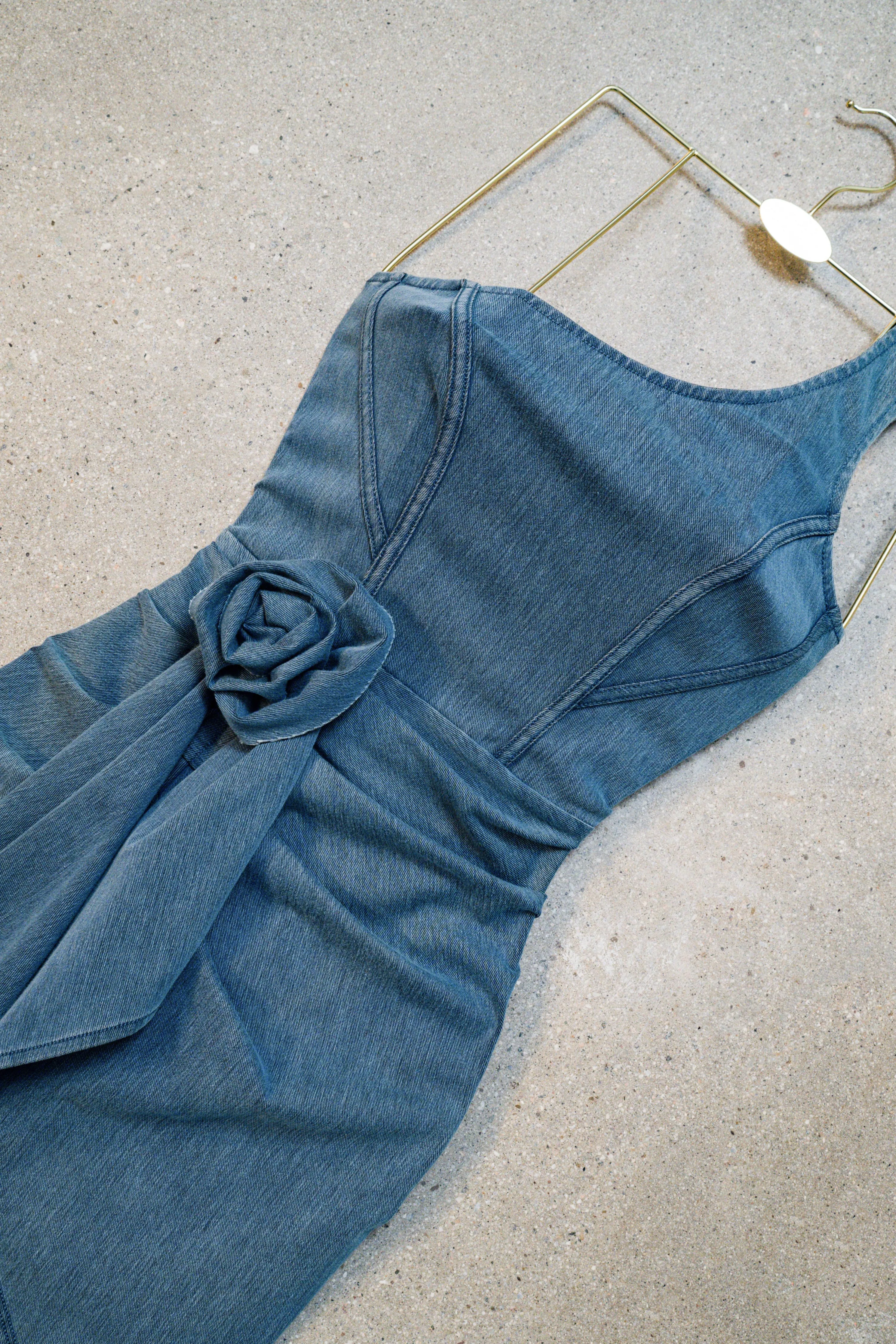 Medium Wash Denim Rosalind Mini Dress