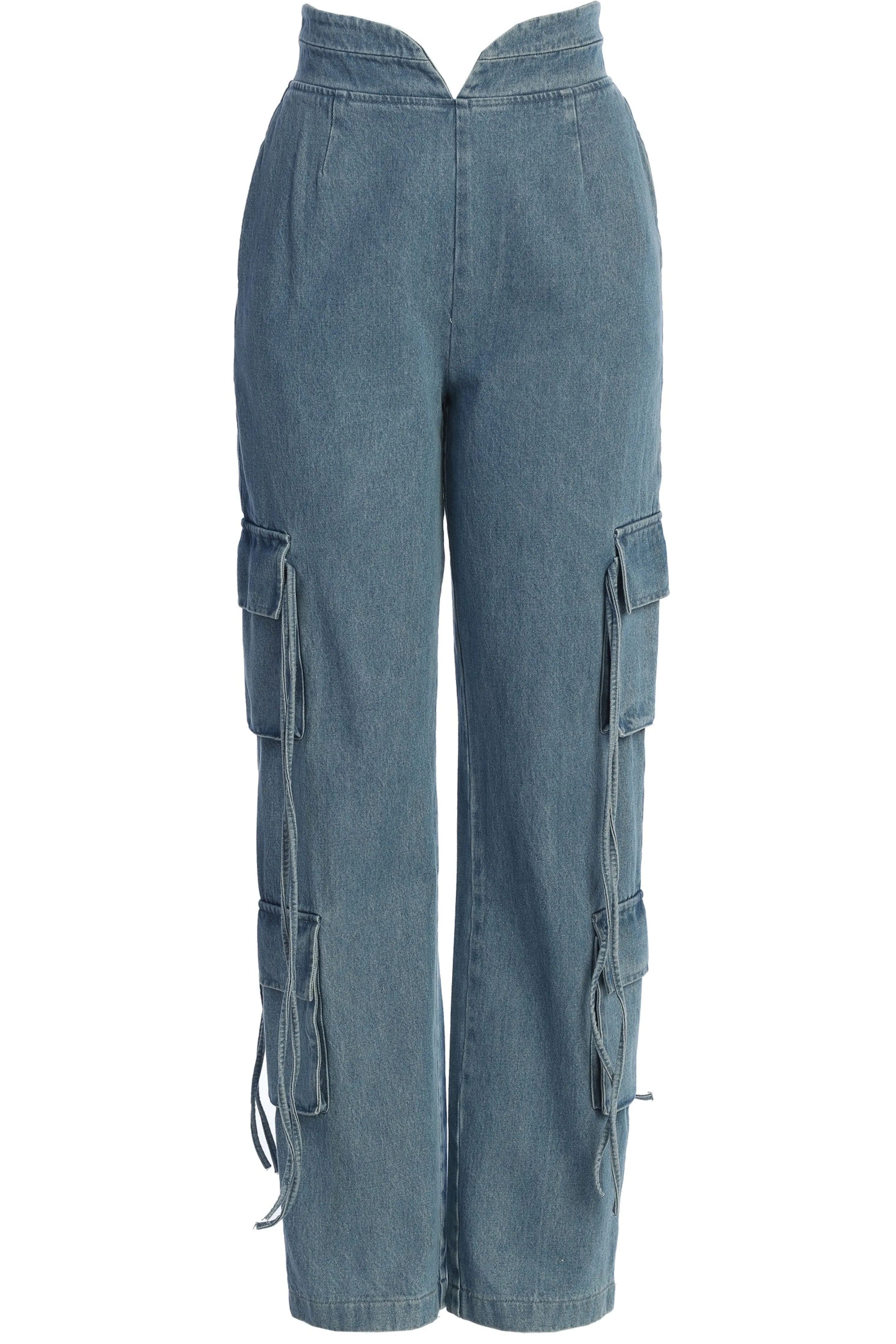 Medium Wash Jacinda Denim Utility Pants
