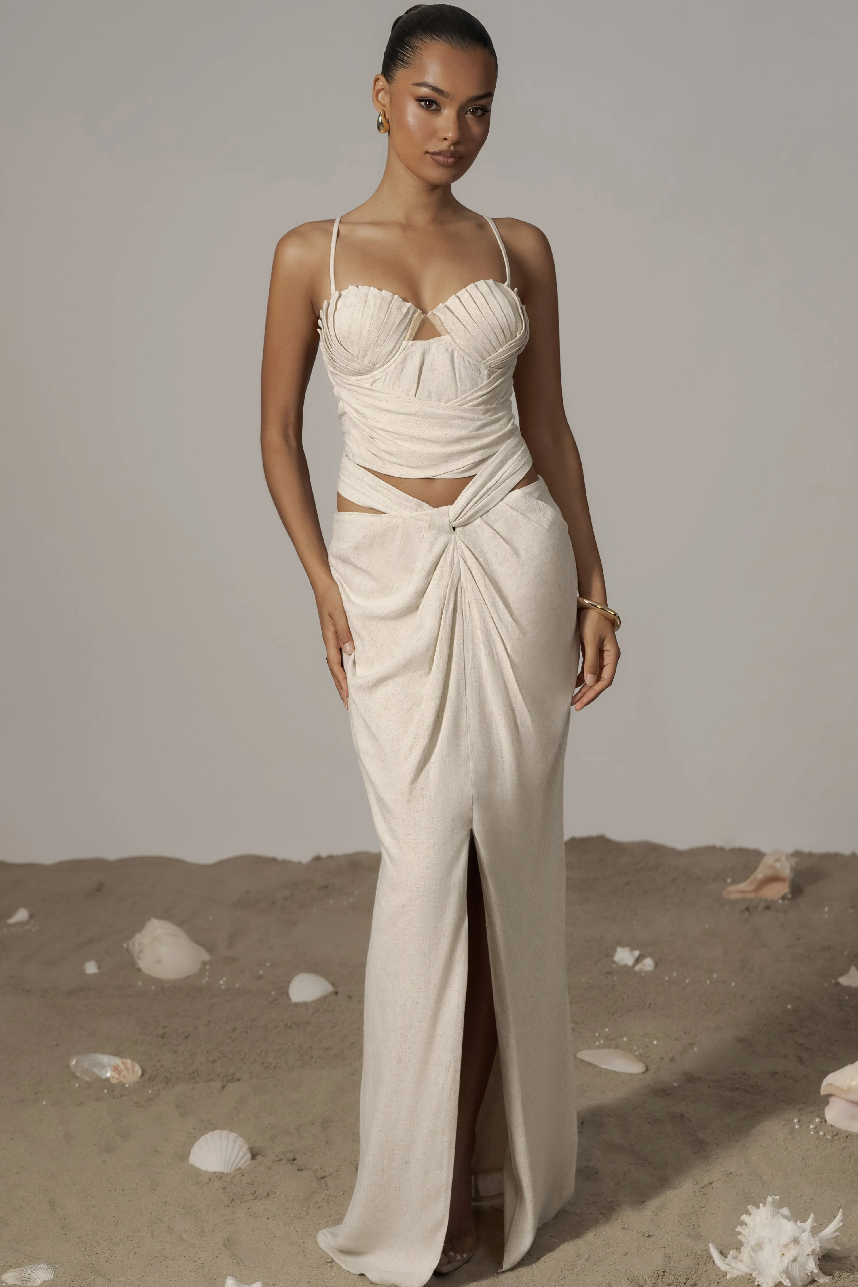 Natural Arielle Bustier Top