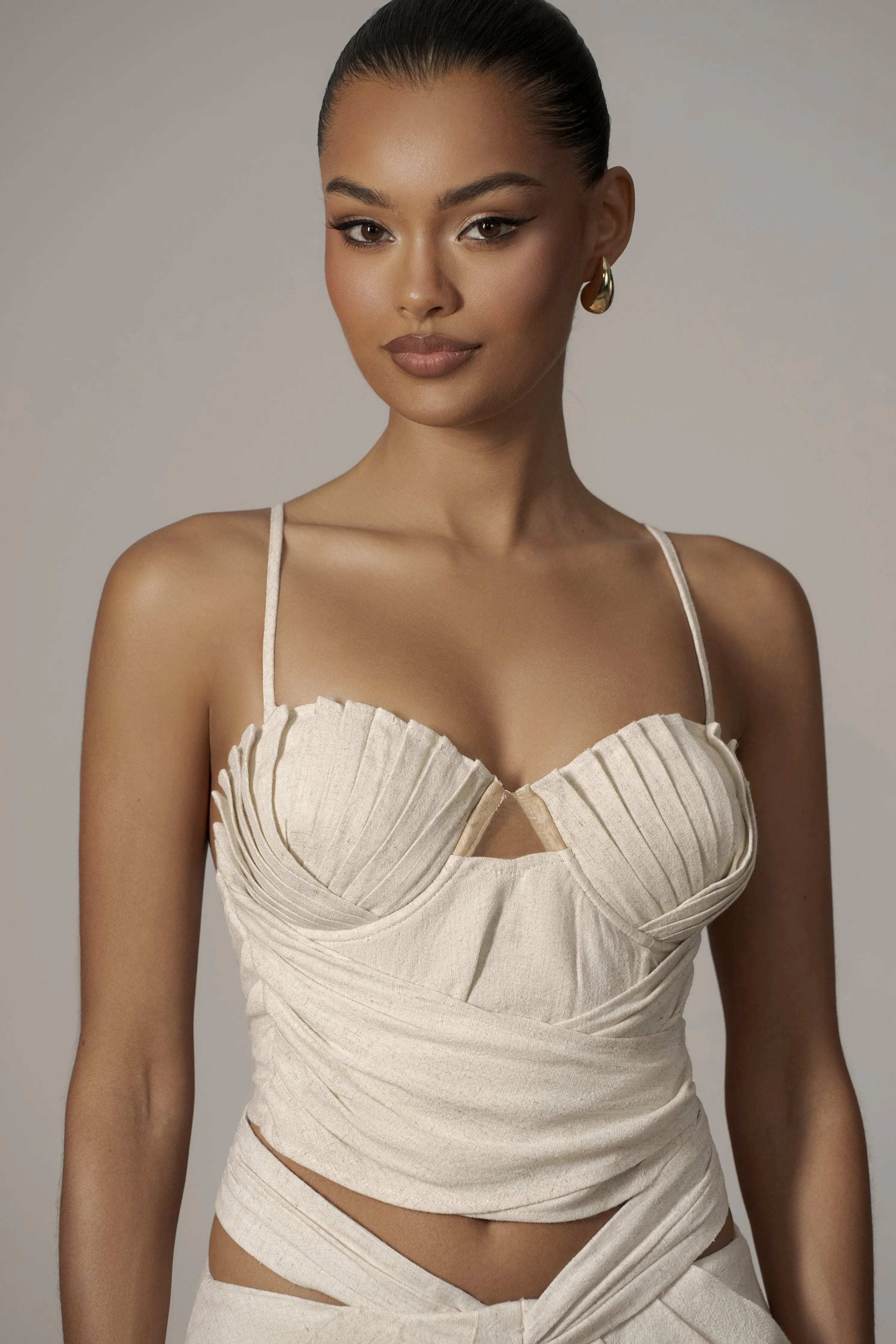 Natural Arielle Bustier Top