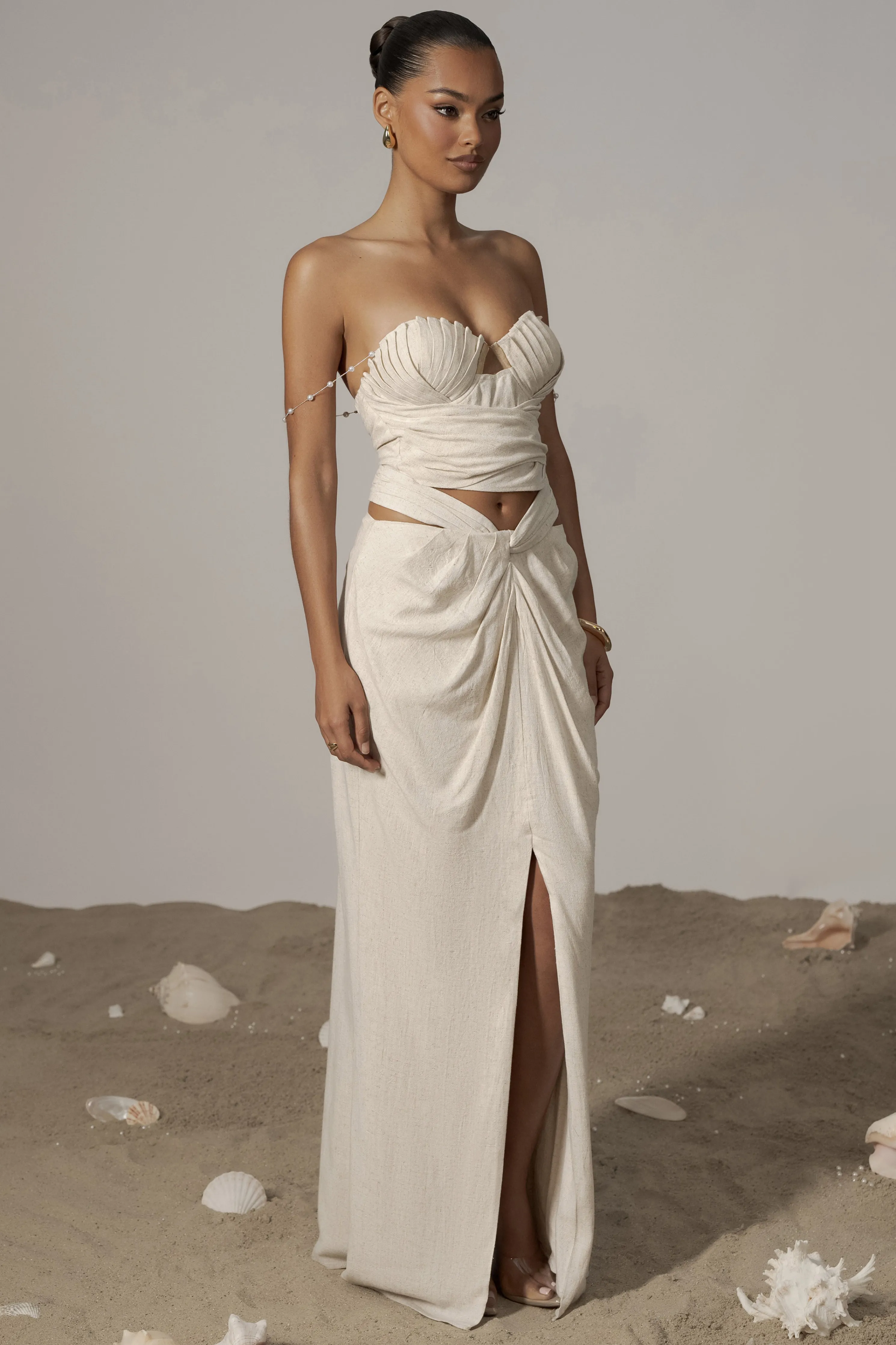 Natural Arielle Bustier Top