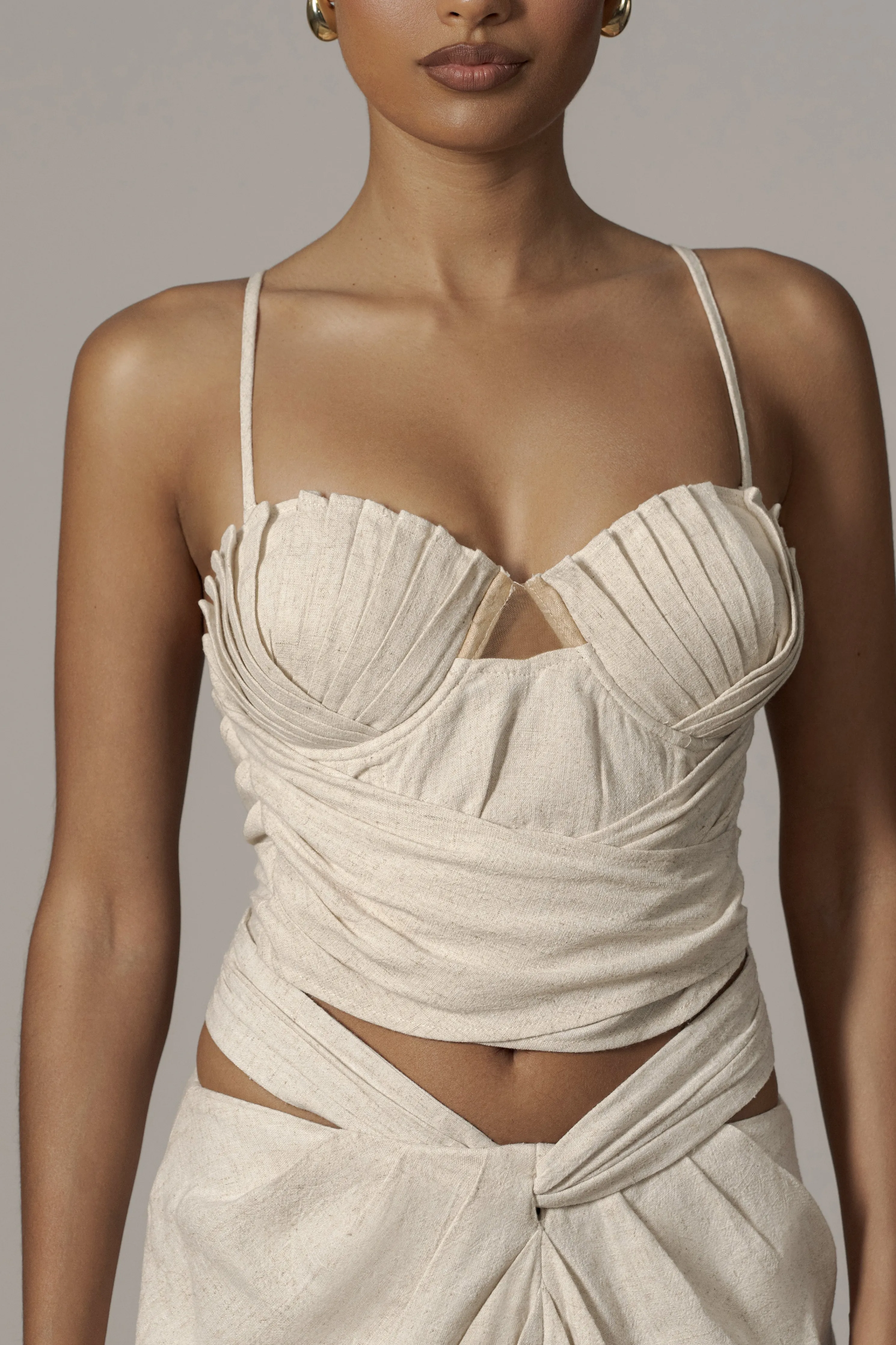 Natural Arielle Bustier Top