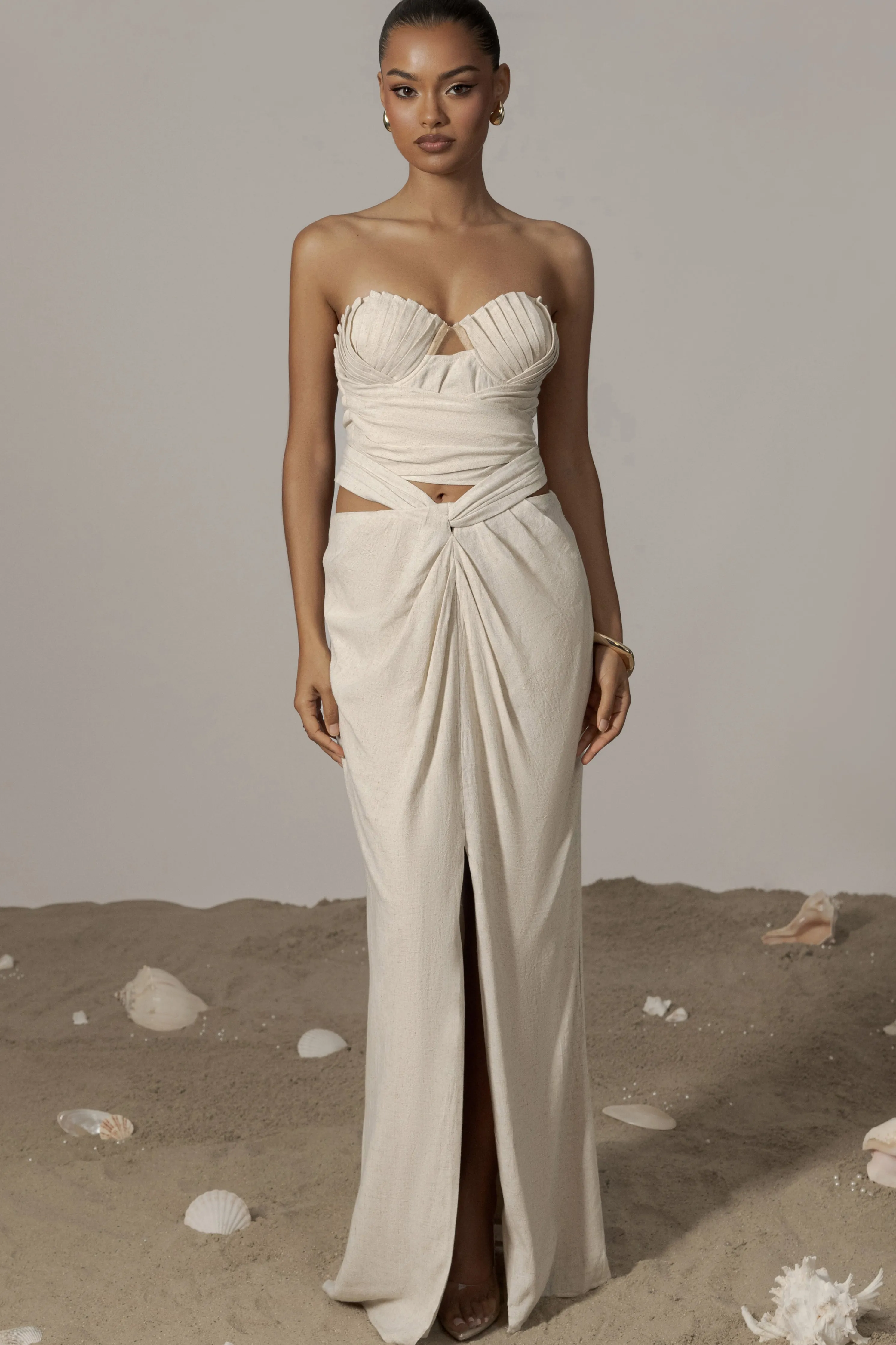 Natural Arielle Bustier Top