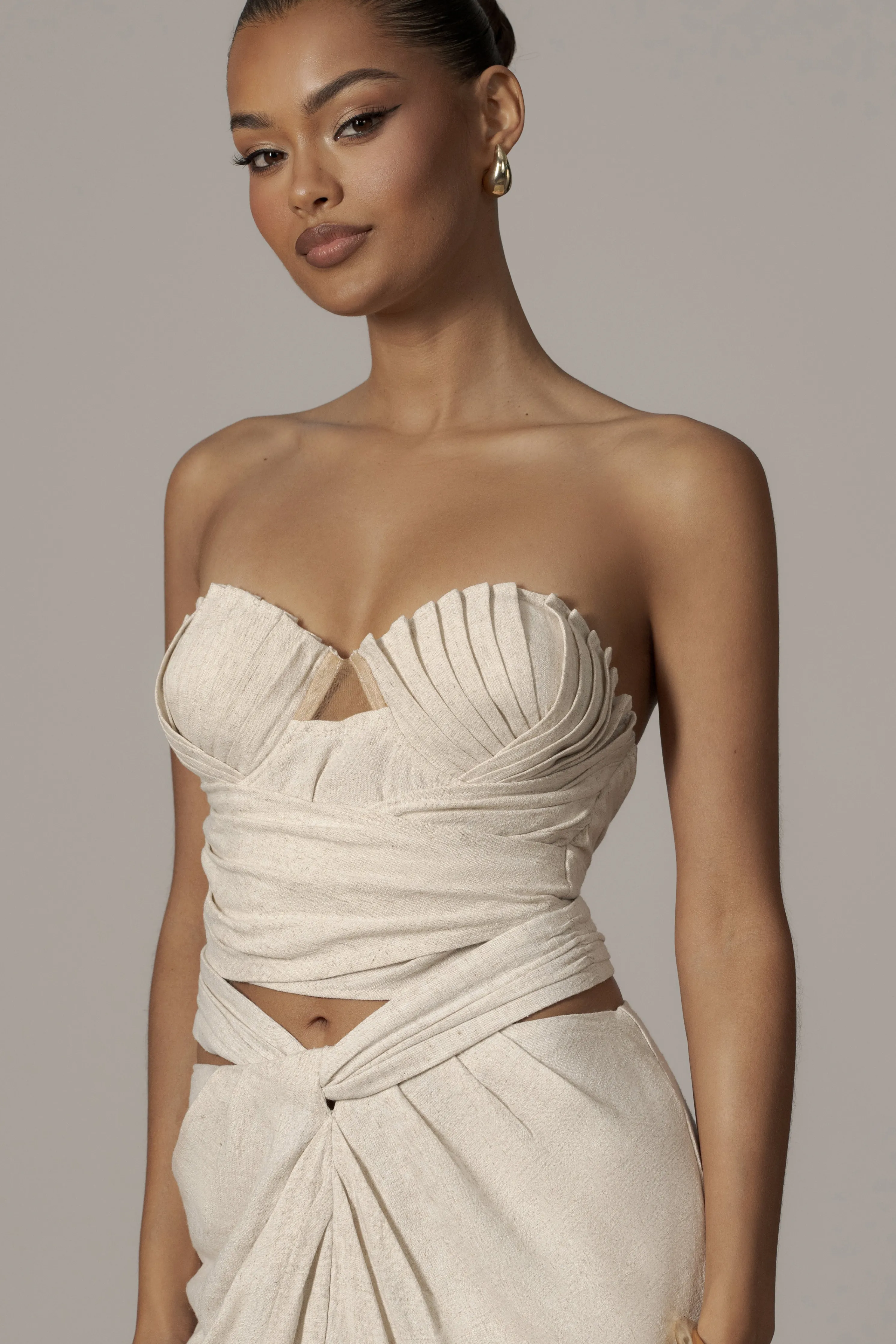 Natural Arielle Bustier Top