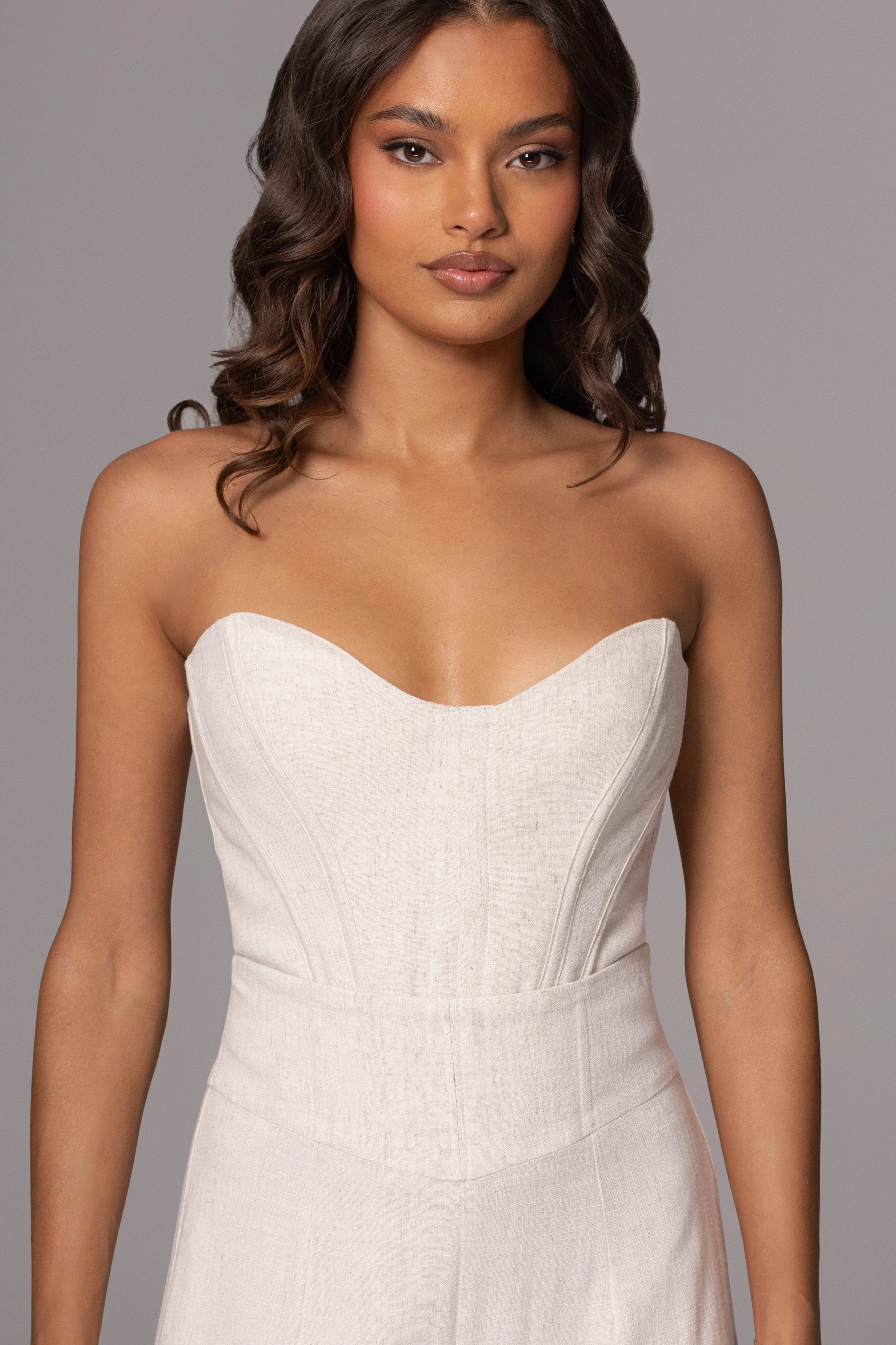 Natural Beyond The Sea Linen Corset