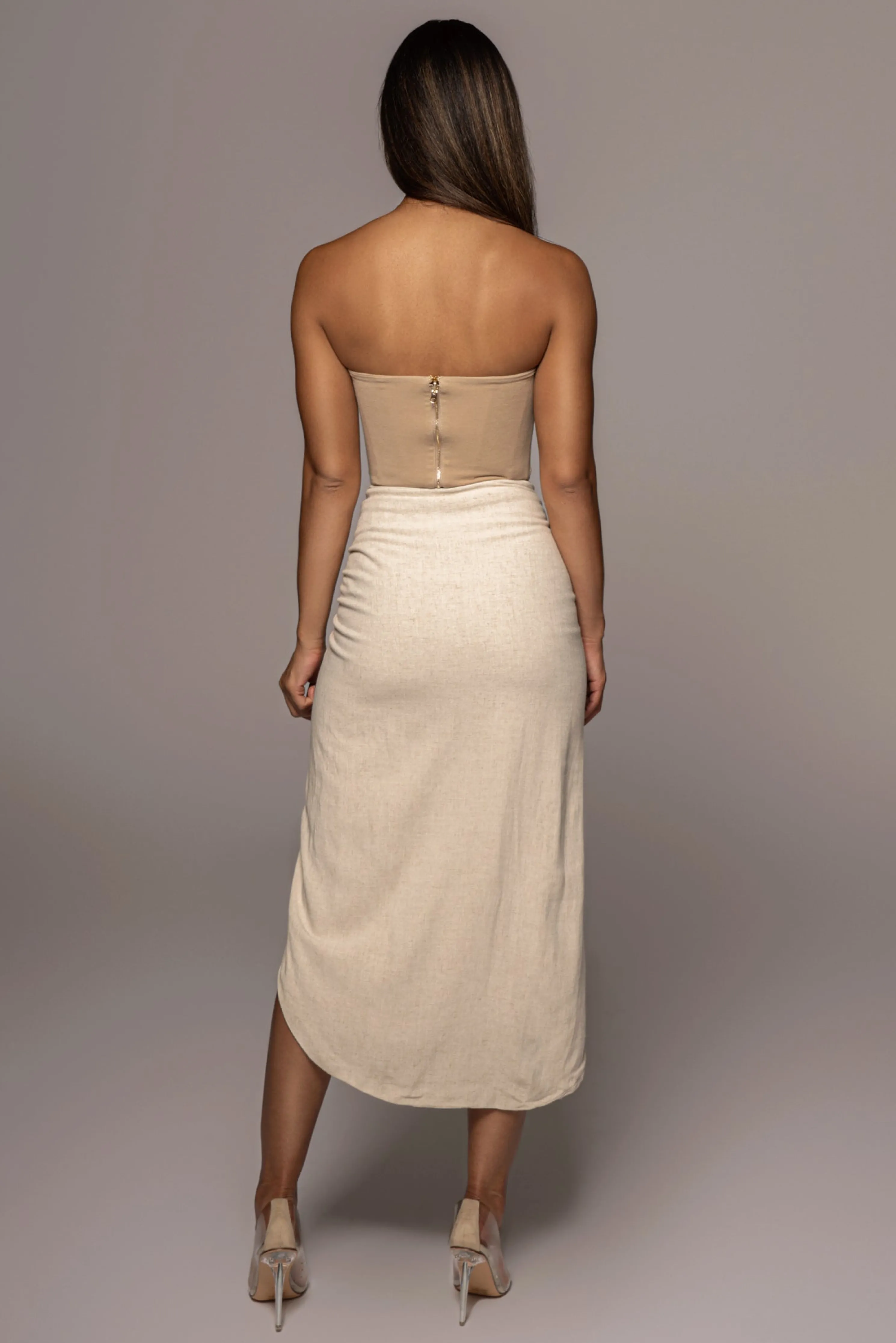 Natural Fenix Reversible Linen Corset