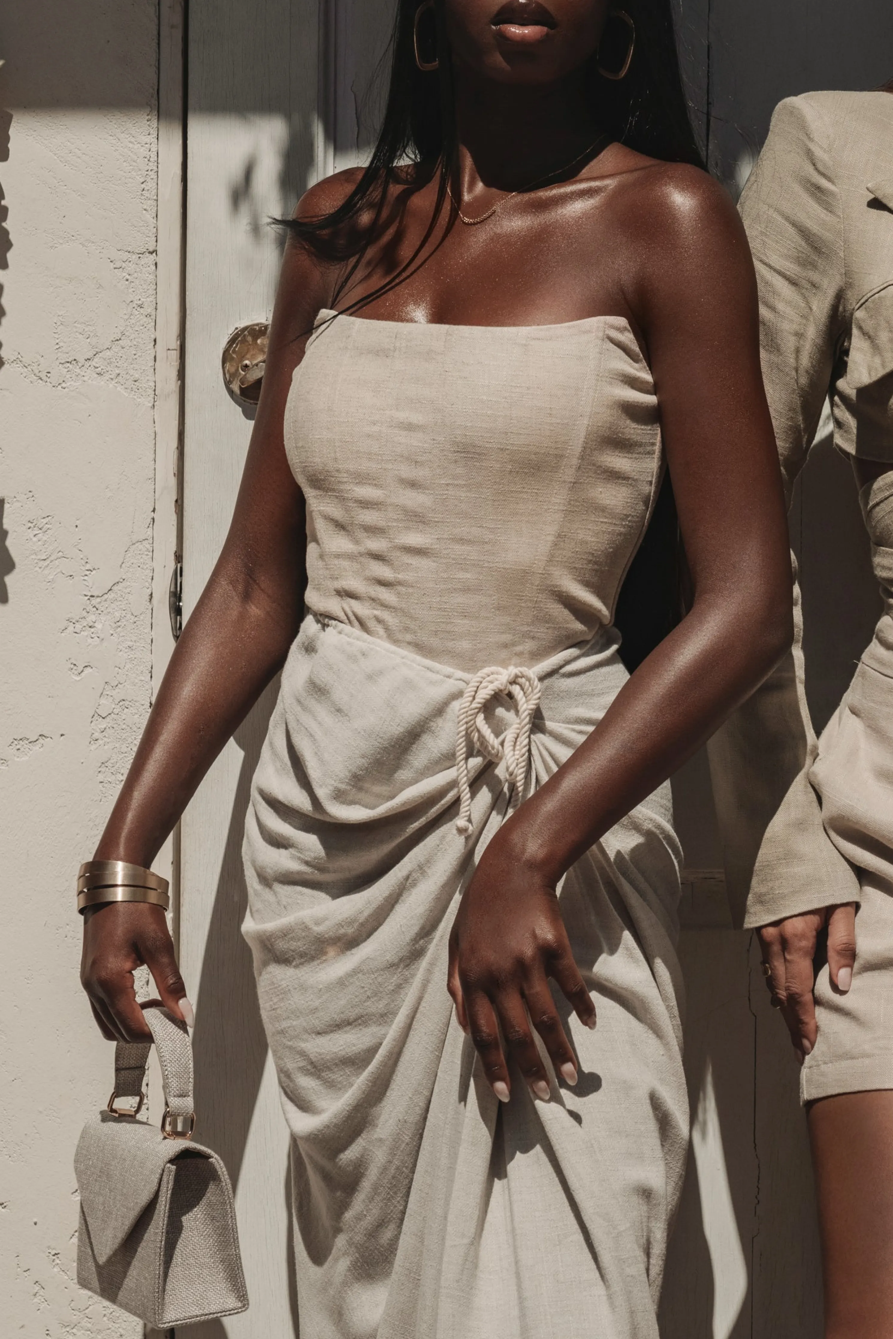 Natural Fenix Reversible Linen Corset