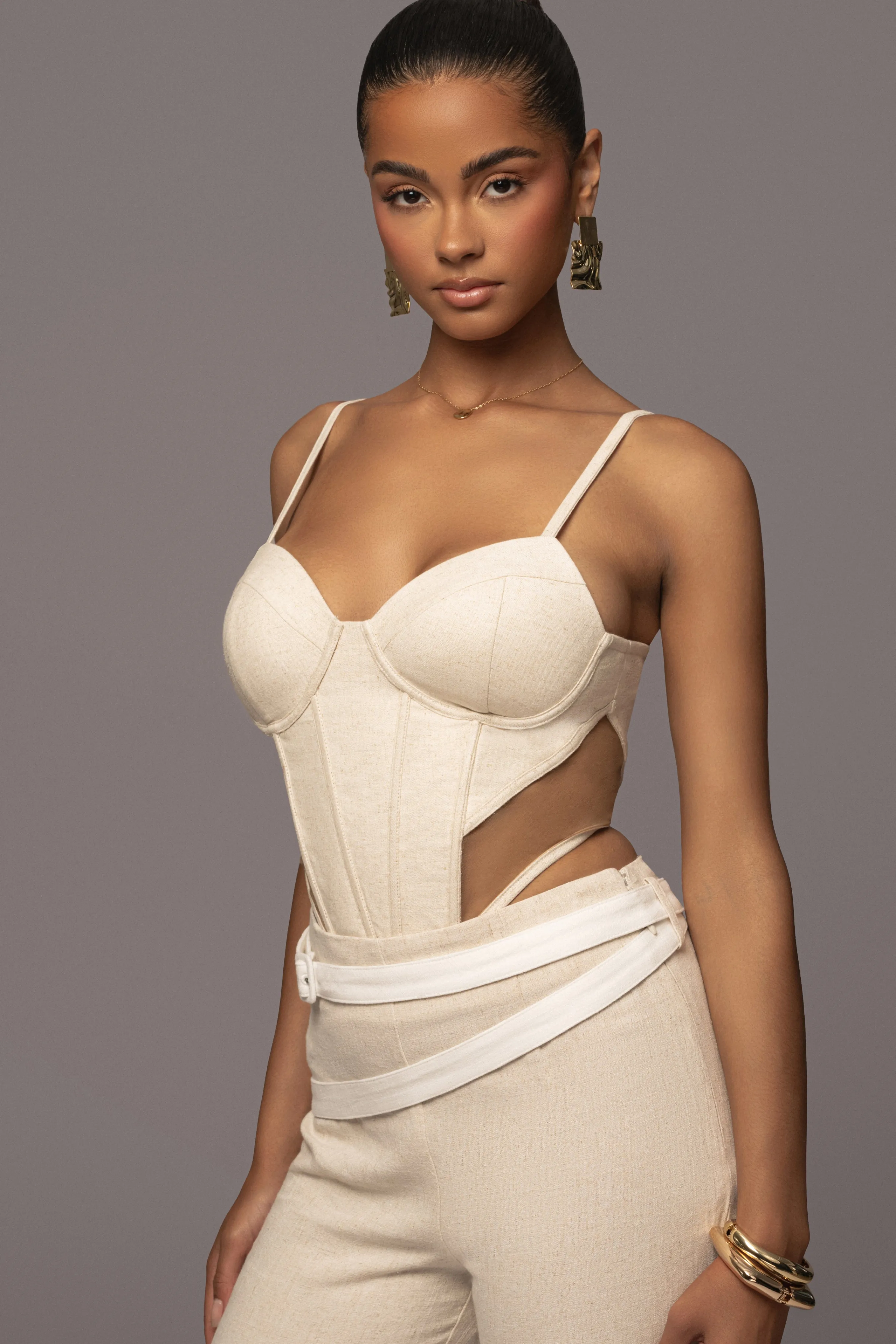 Natural Horizon Linen Corset