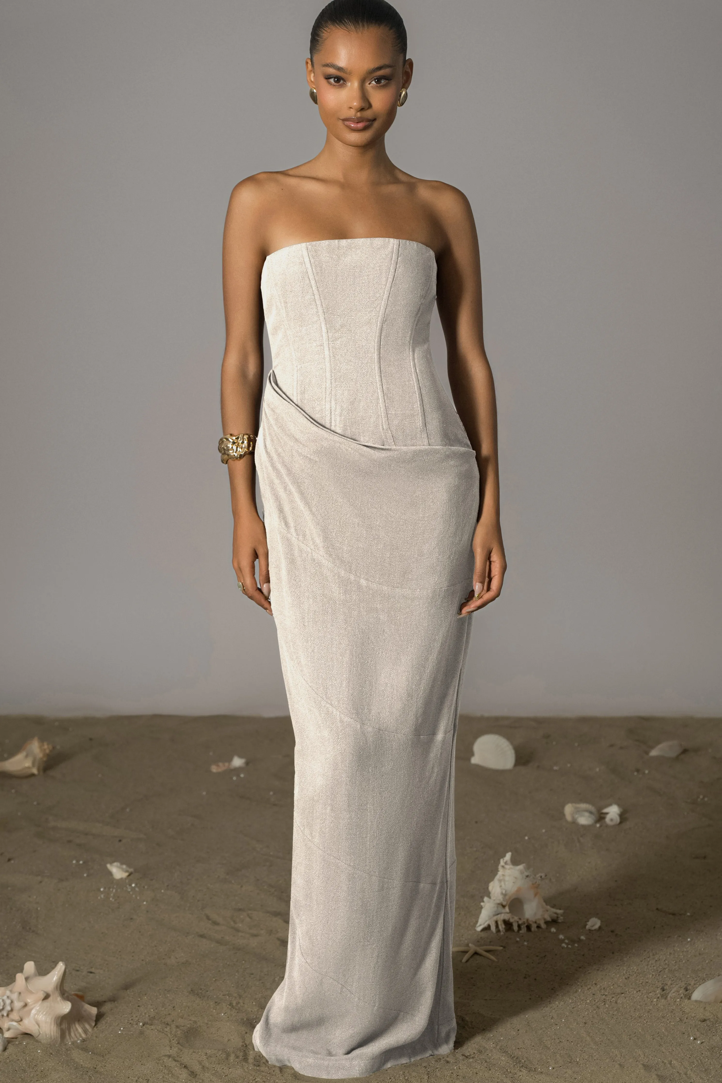 Natural Journey Linen Maxi Dress