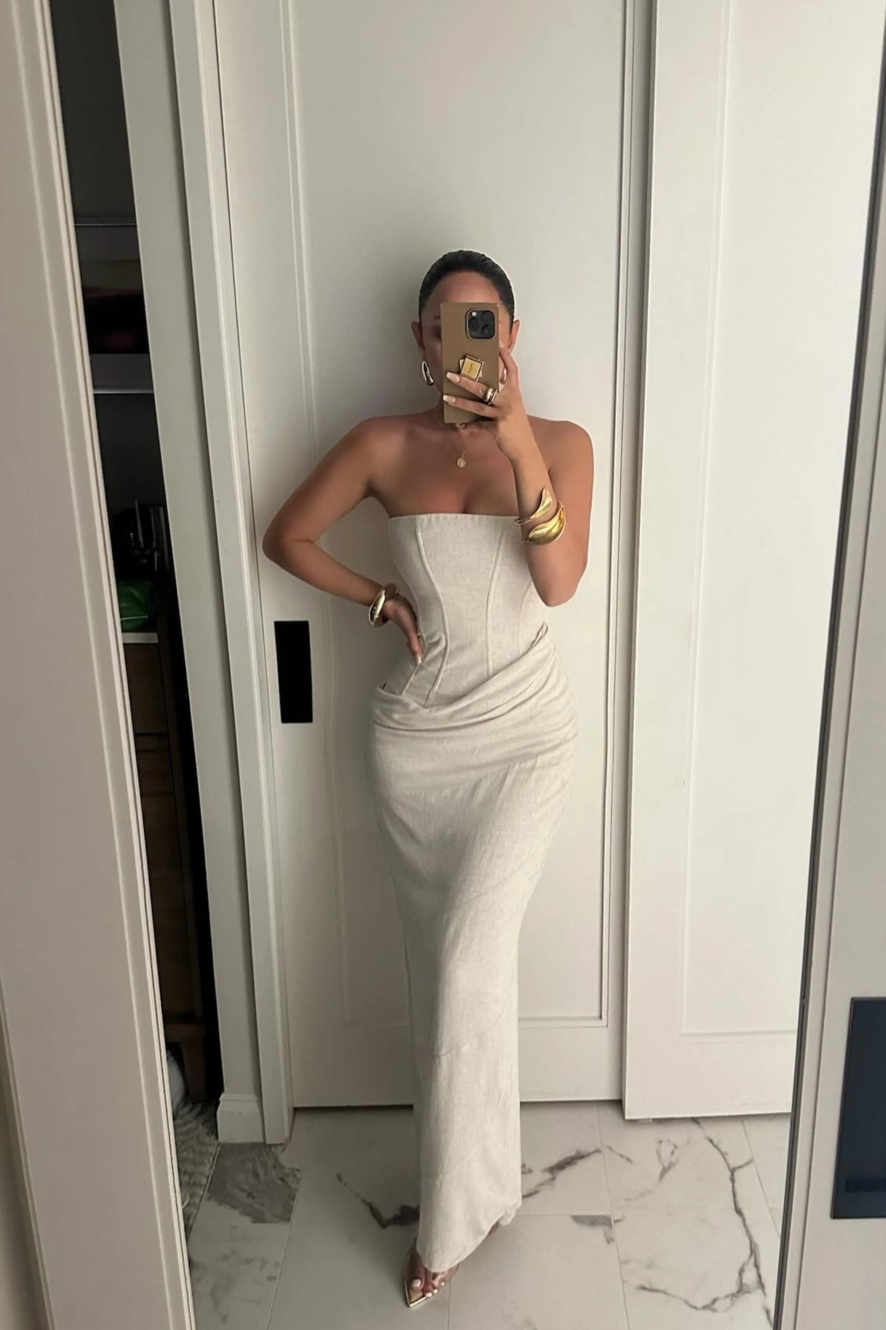 Natural Journey Linen Maxi Dress