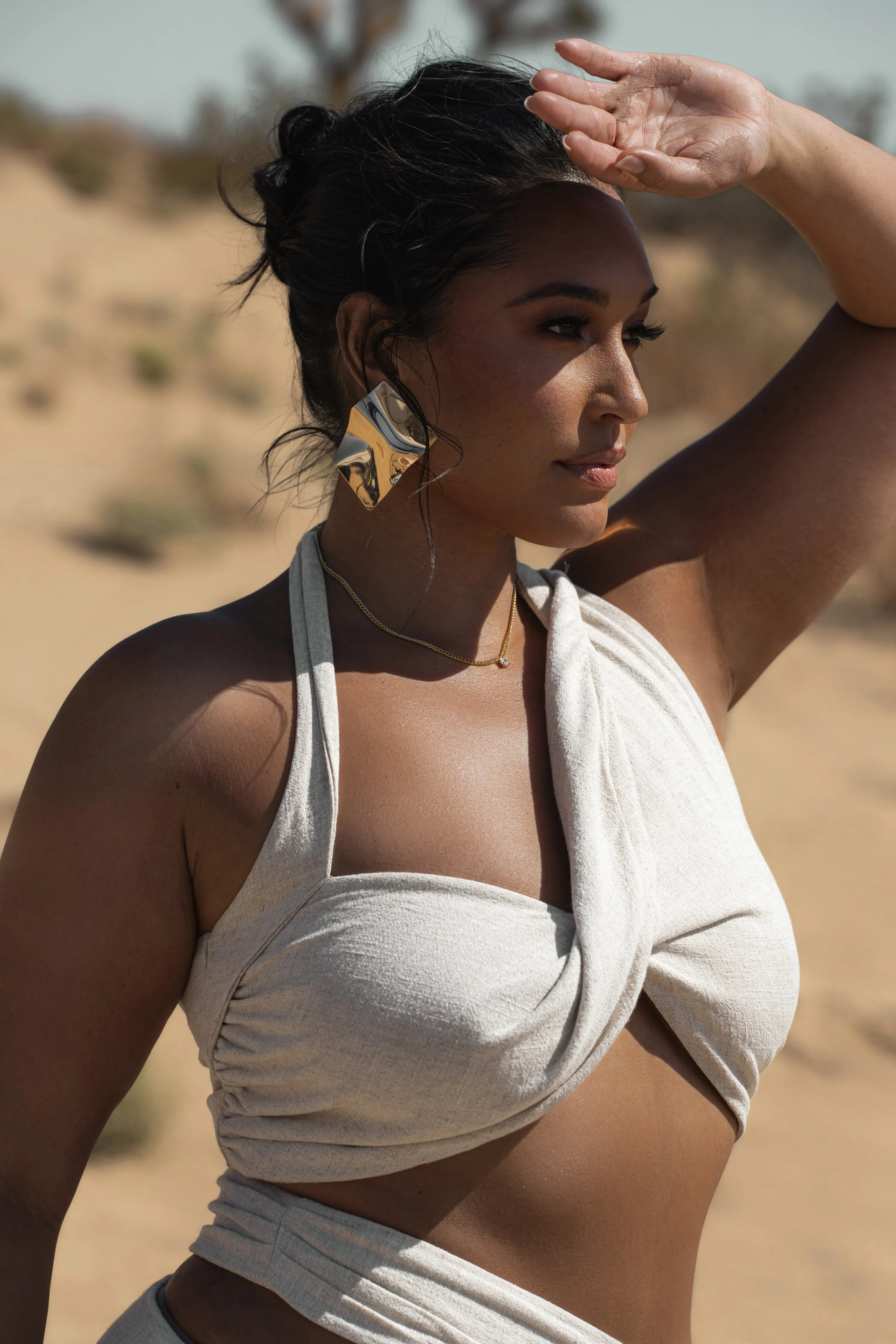 Natural New Age Two Piece Skirt Set