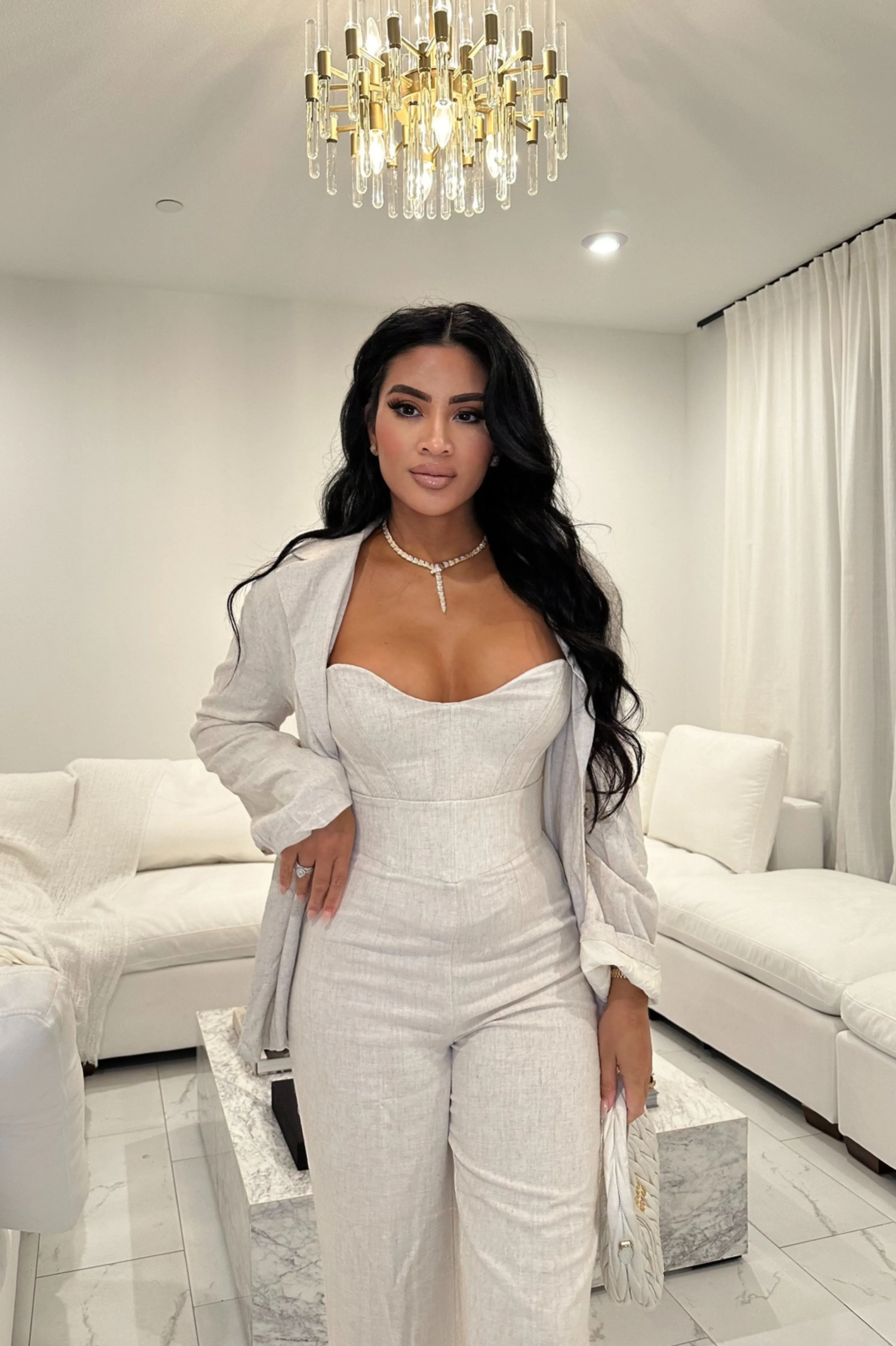 Natural Ocean Breeze Linen Blazer