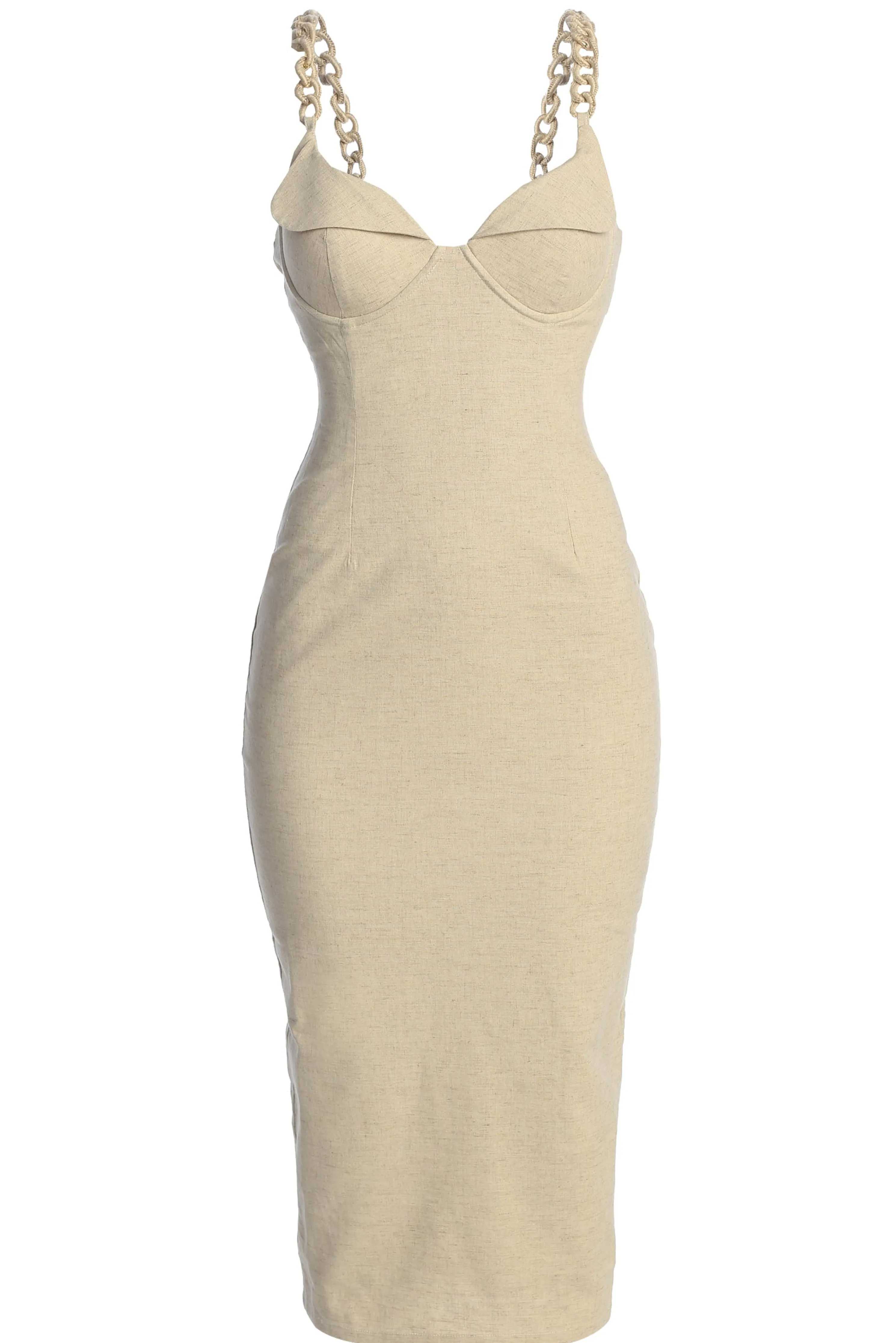 Natural Secret Hideout Linen Dress