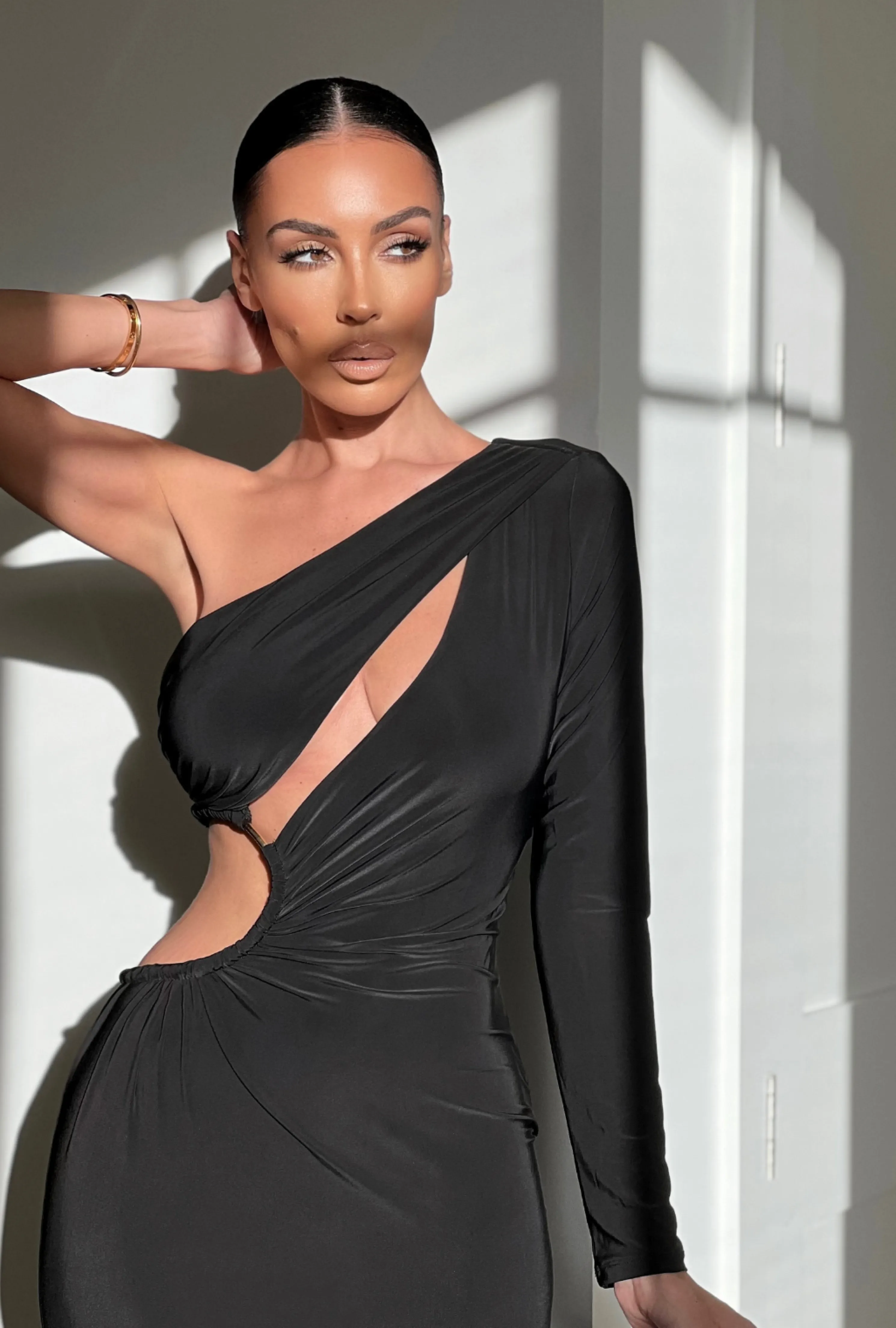 Noir Jorgia Keyhole Dress