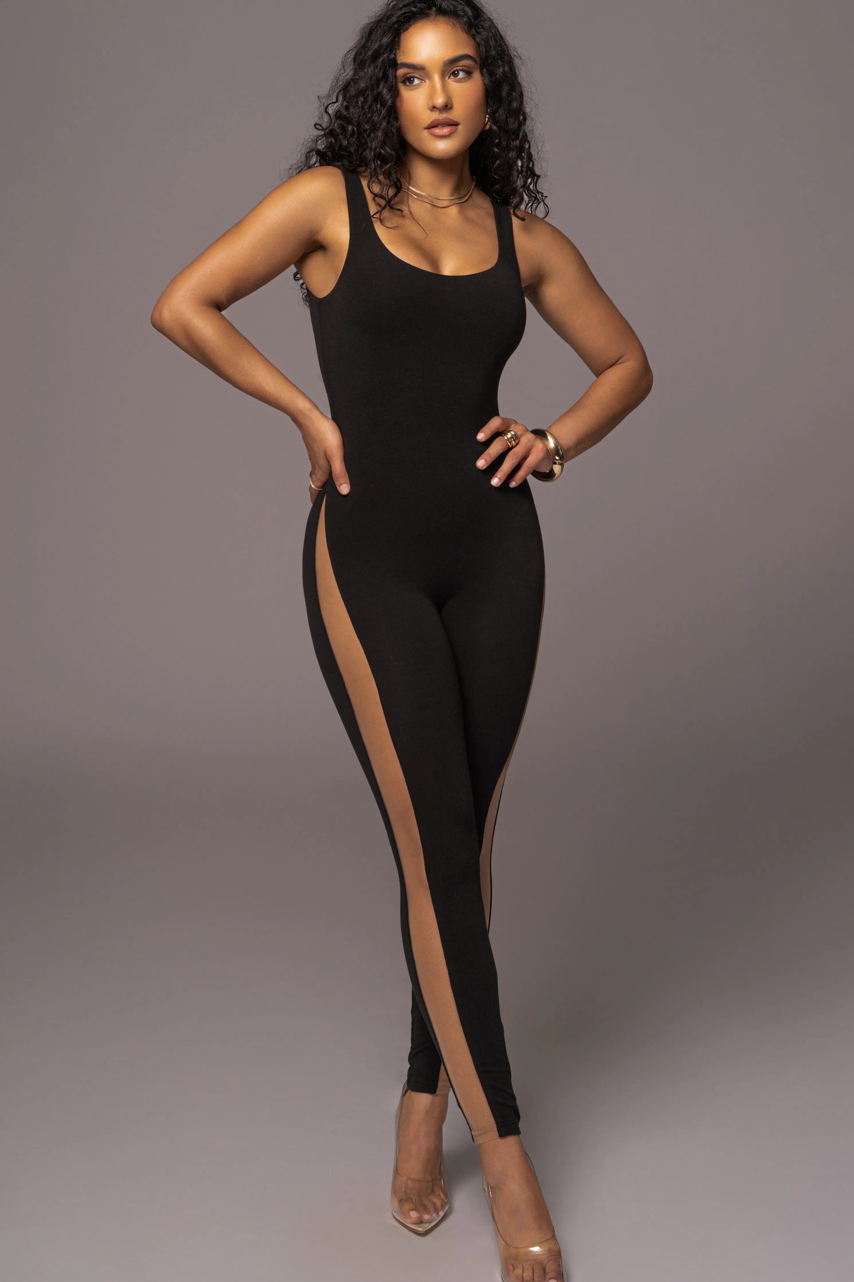 Noir Night Fall Tank Jumpsuit