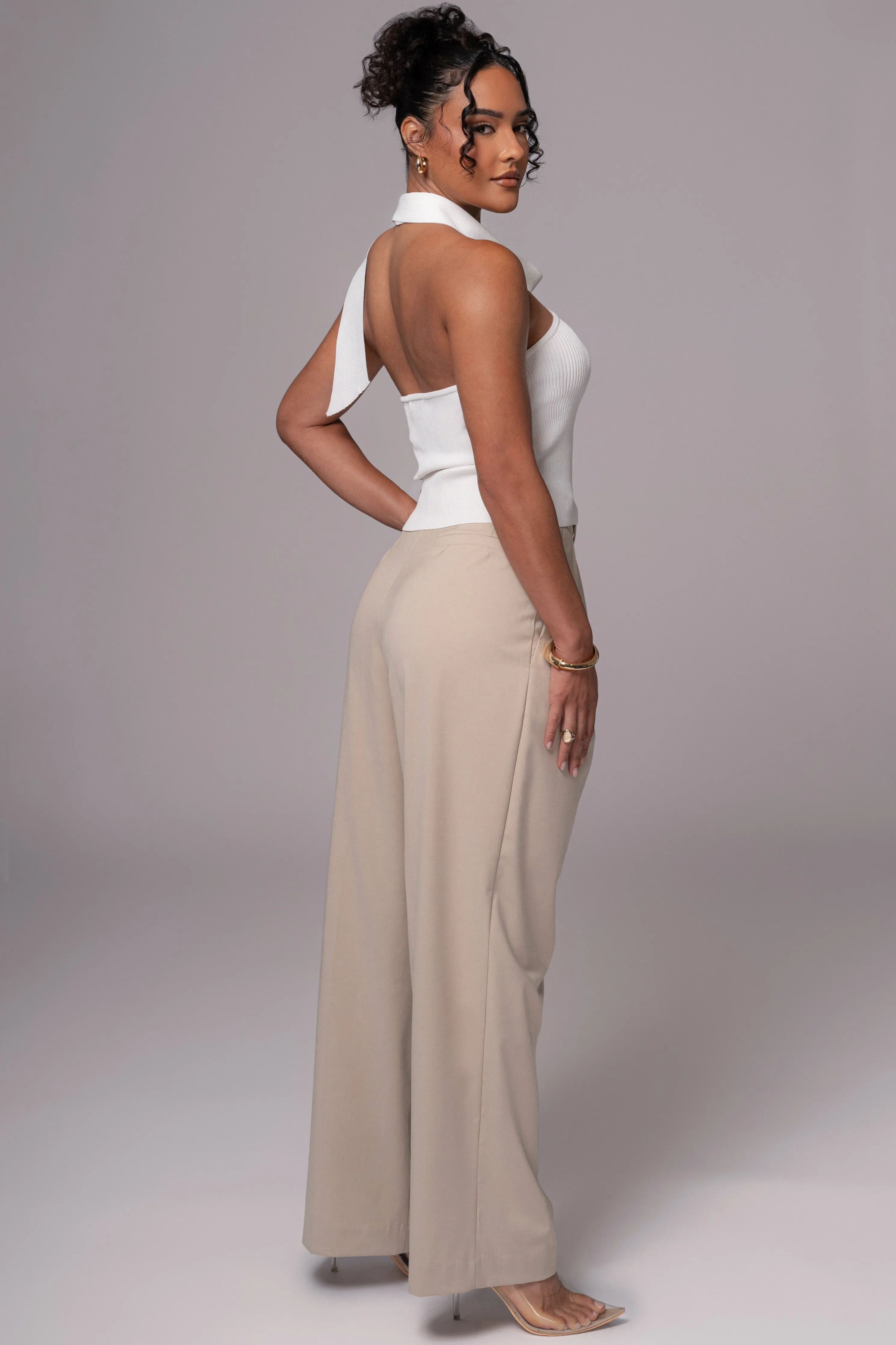 Off White Anderson Ribbed Top