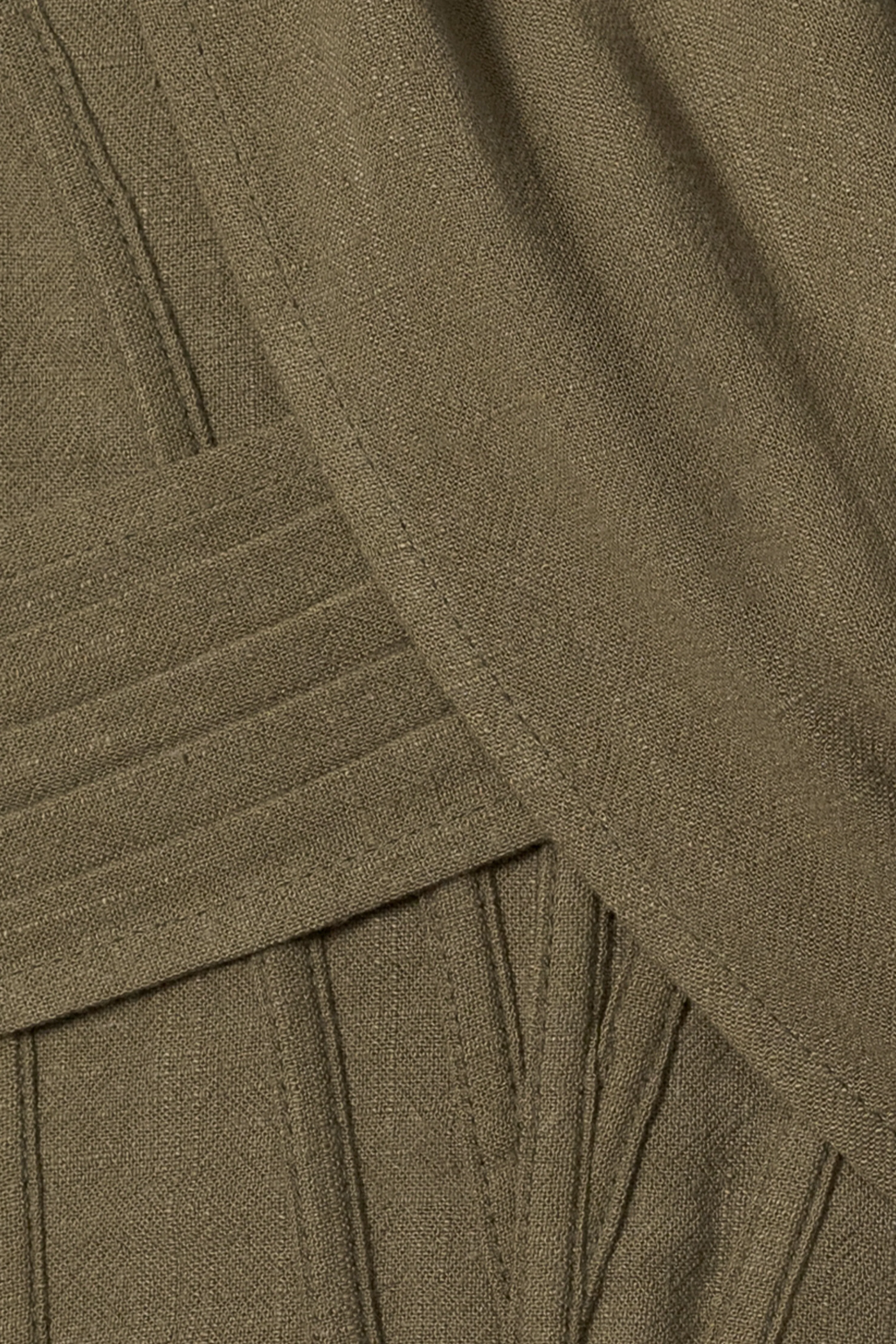 Olive Coastal Bliss Linen Bustier