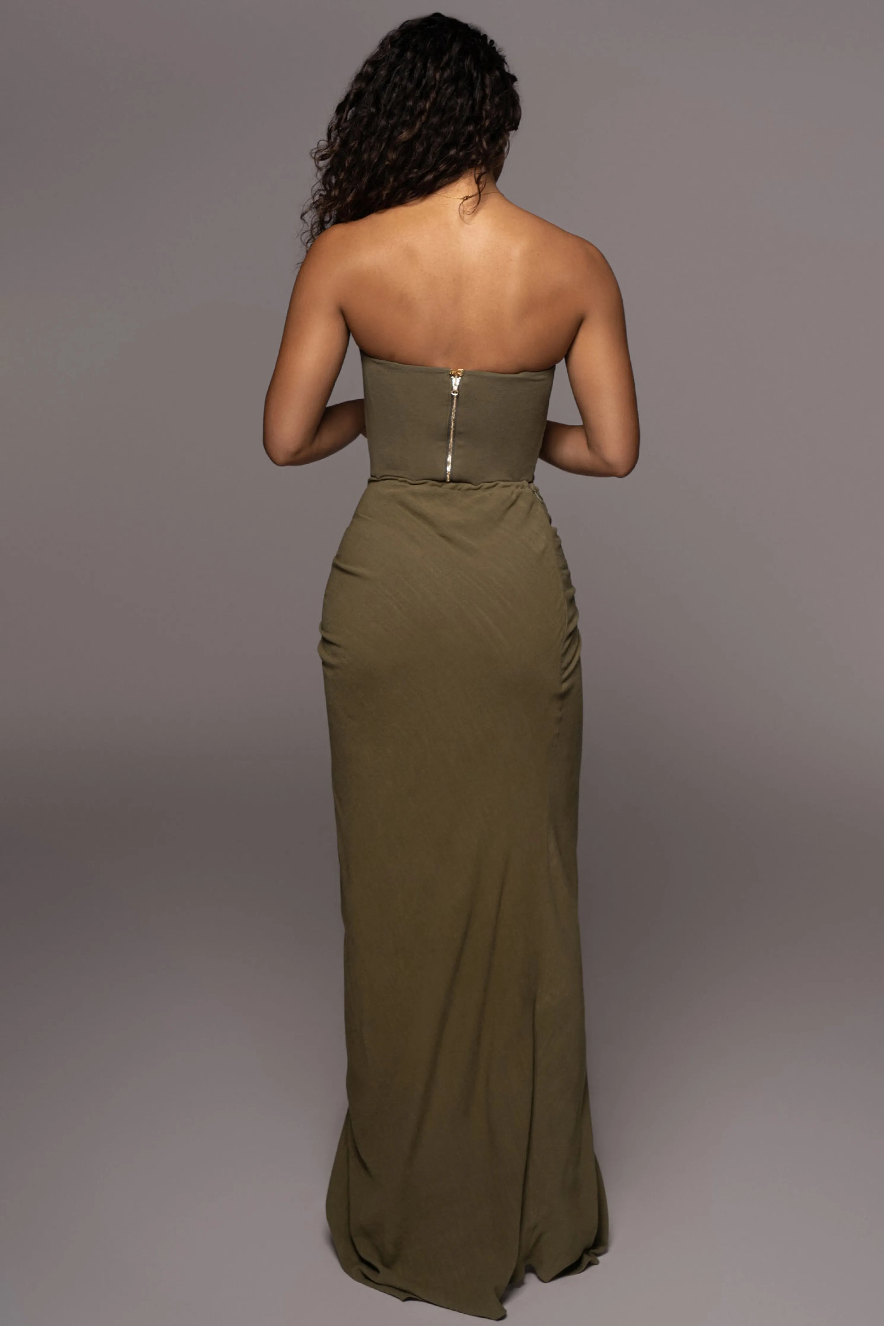 Olive Fenix Reversible Linen Corset