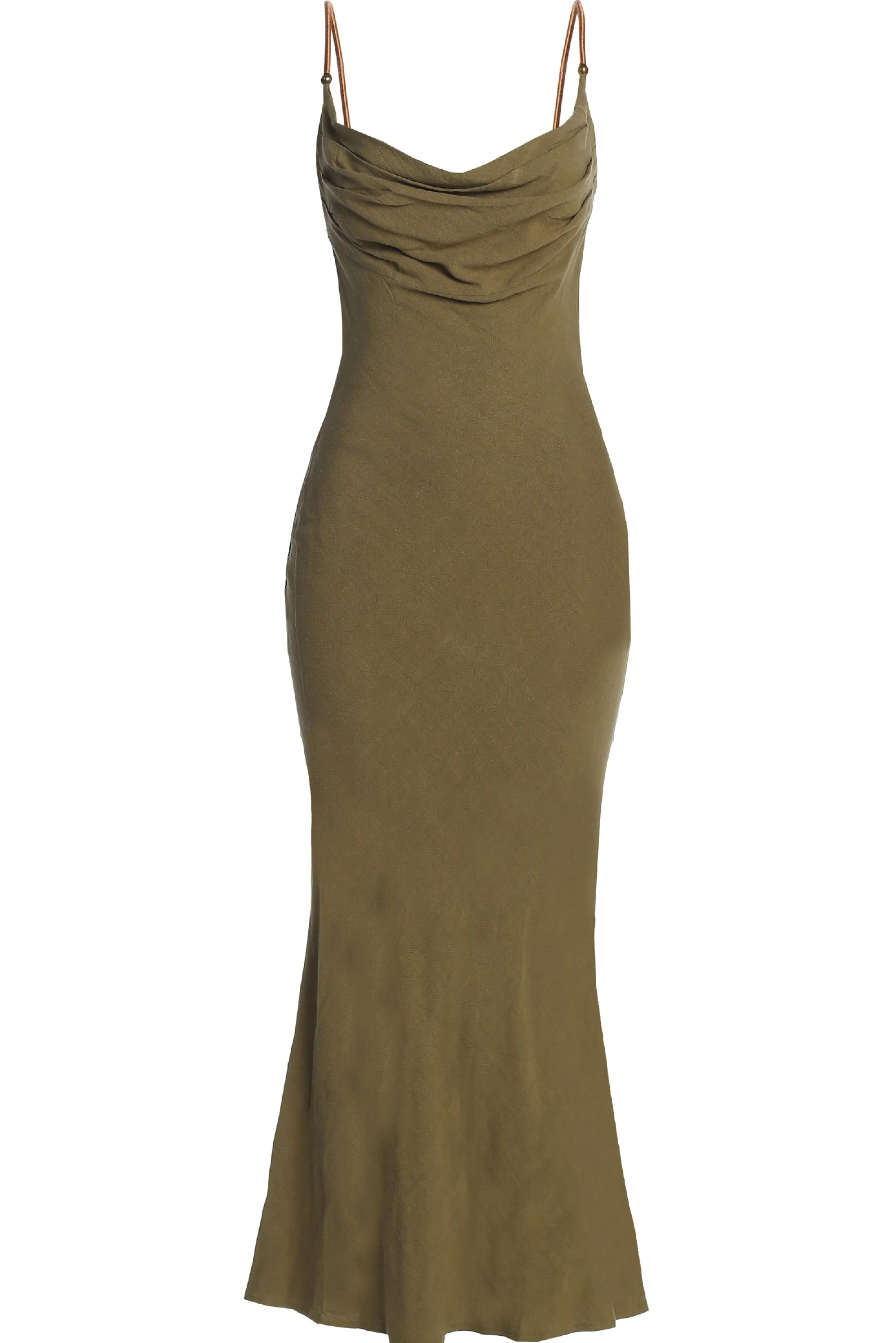 Olive Getaway Linen Maxi Dress