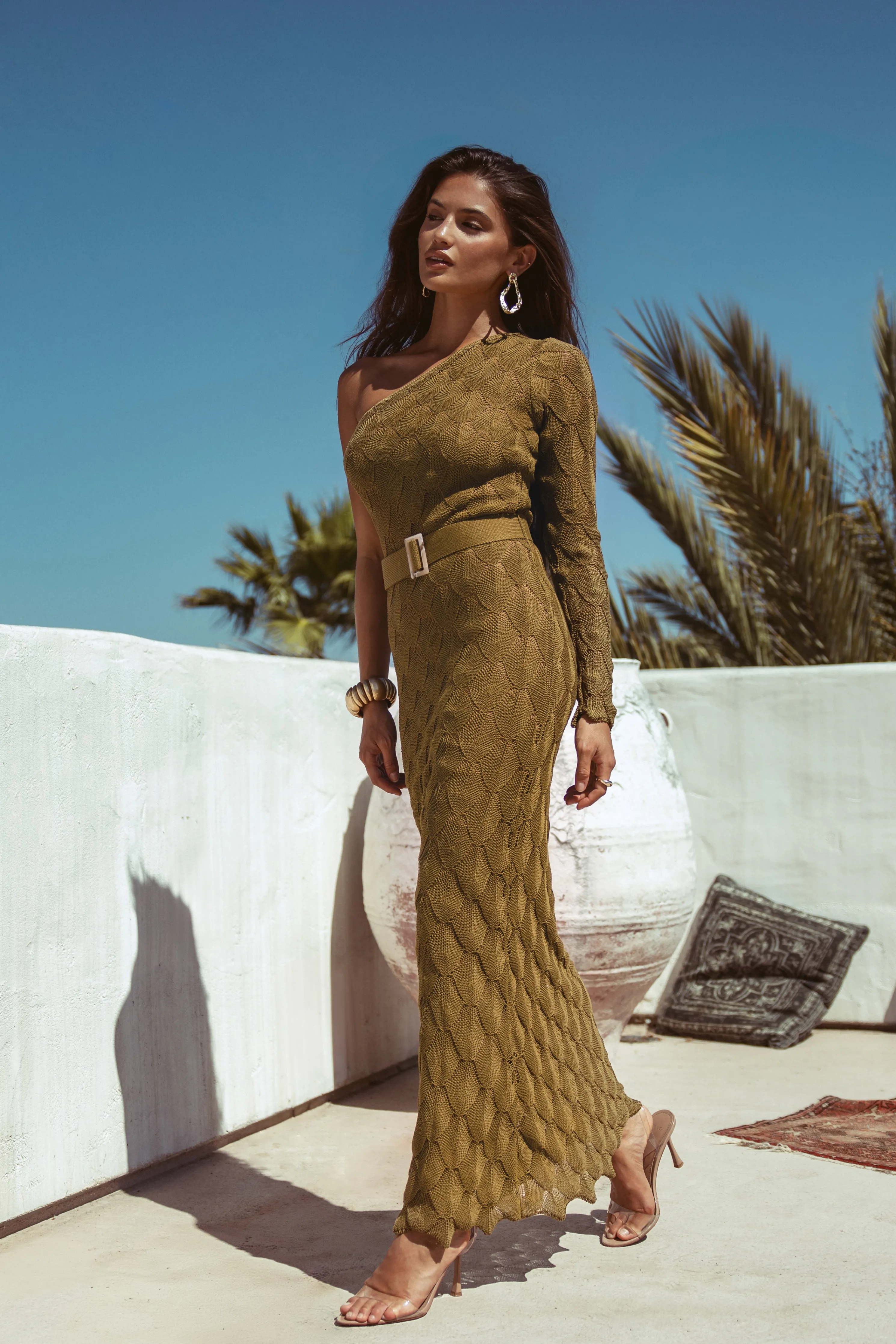 Olive La Costa One Shoulder Dress