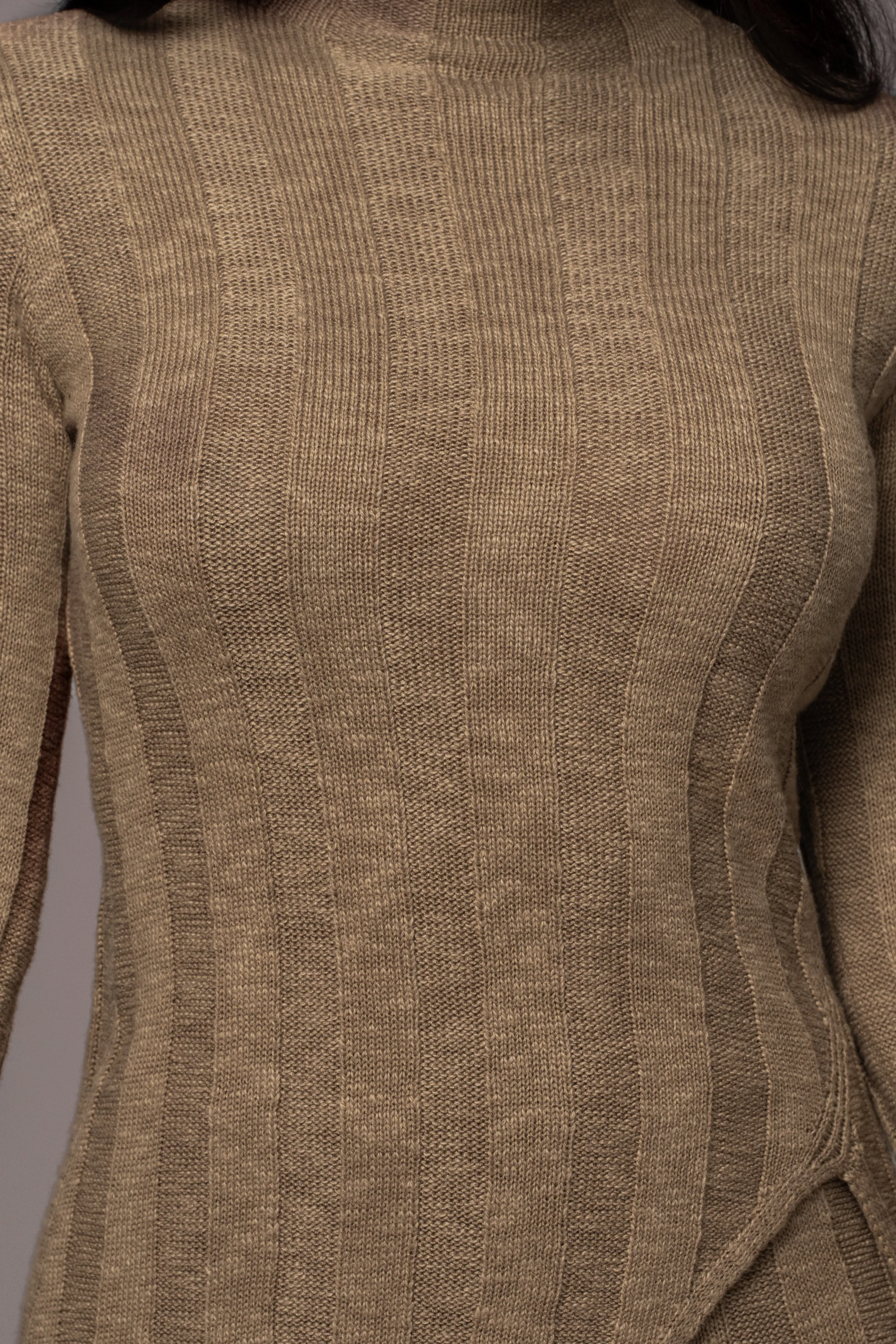 Olive Take A Chance Ribbed Pant Set