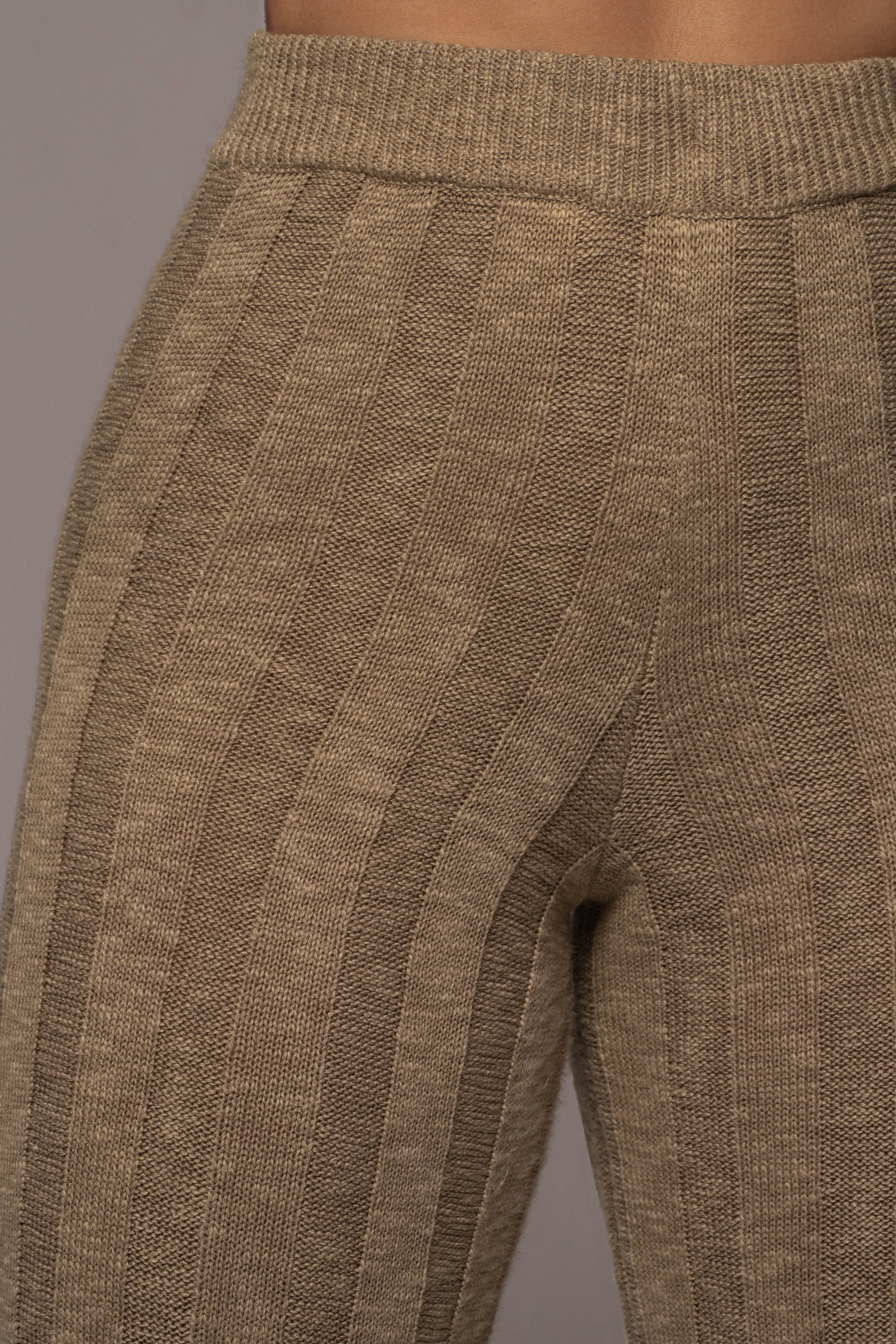 Olive Take A Chance Ribbed Pant Set