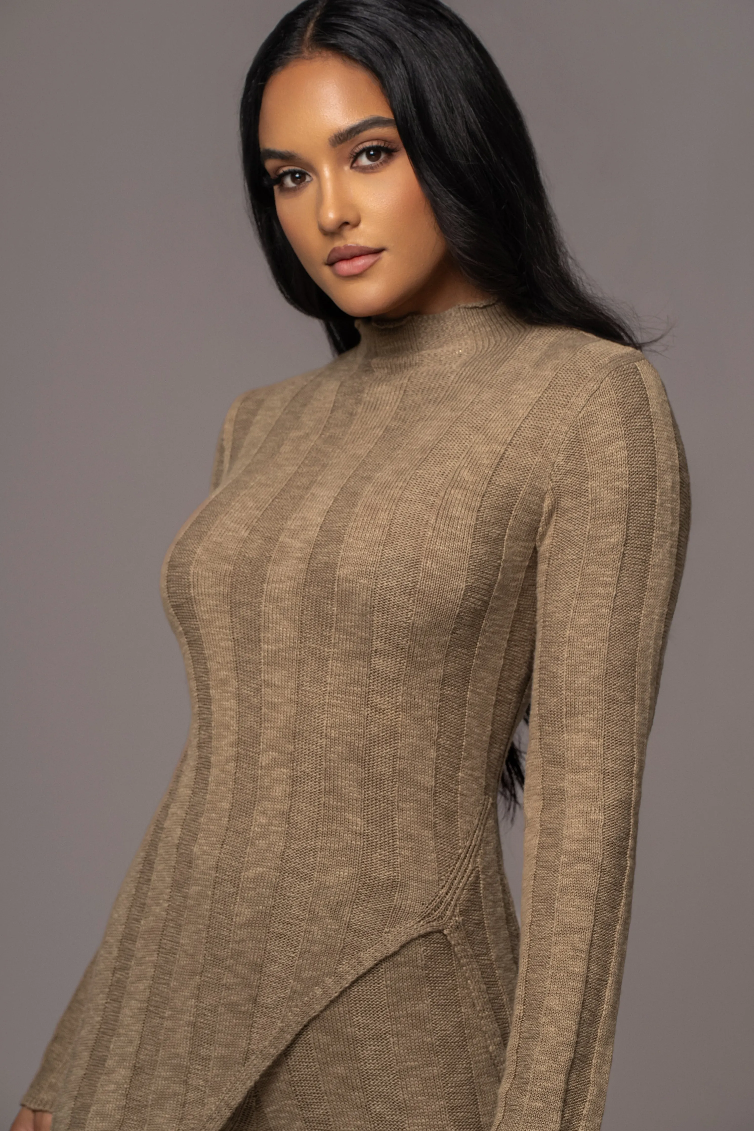 Olive Take A Chance Ribbed Pant Set