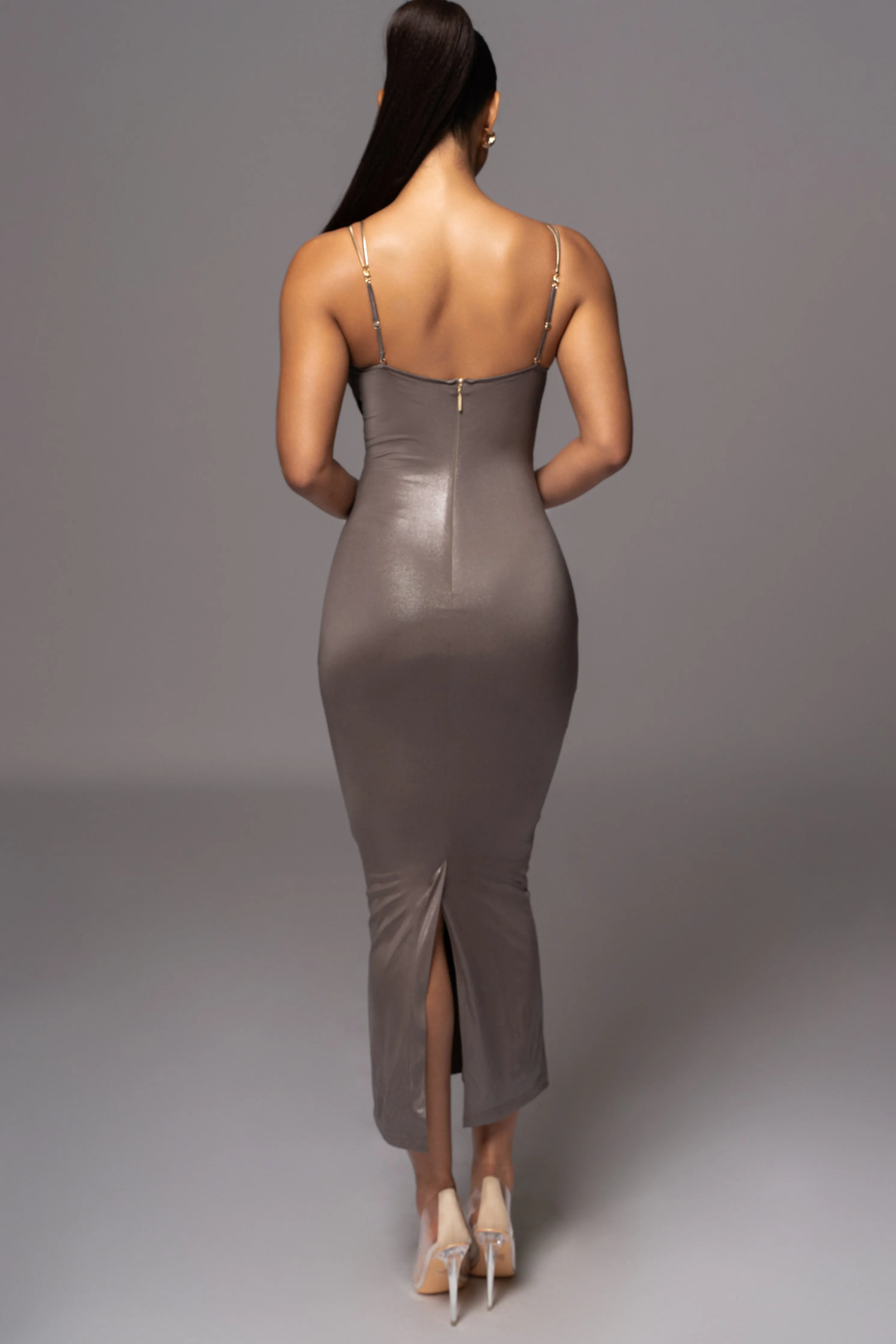 Olive Visions Of You Midi Dress