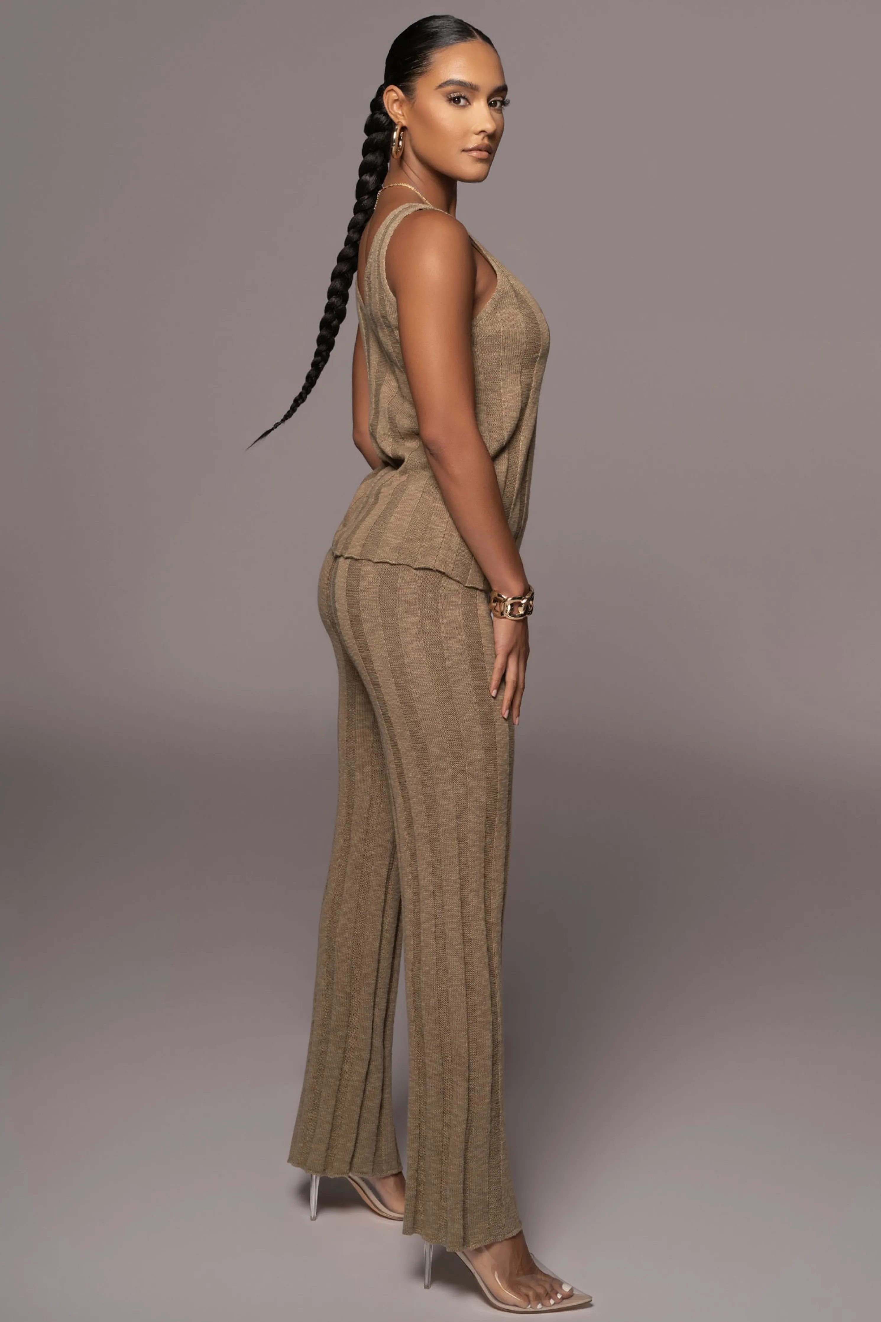 Olive West Bound Sweater Set