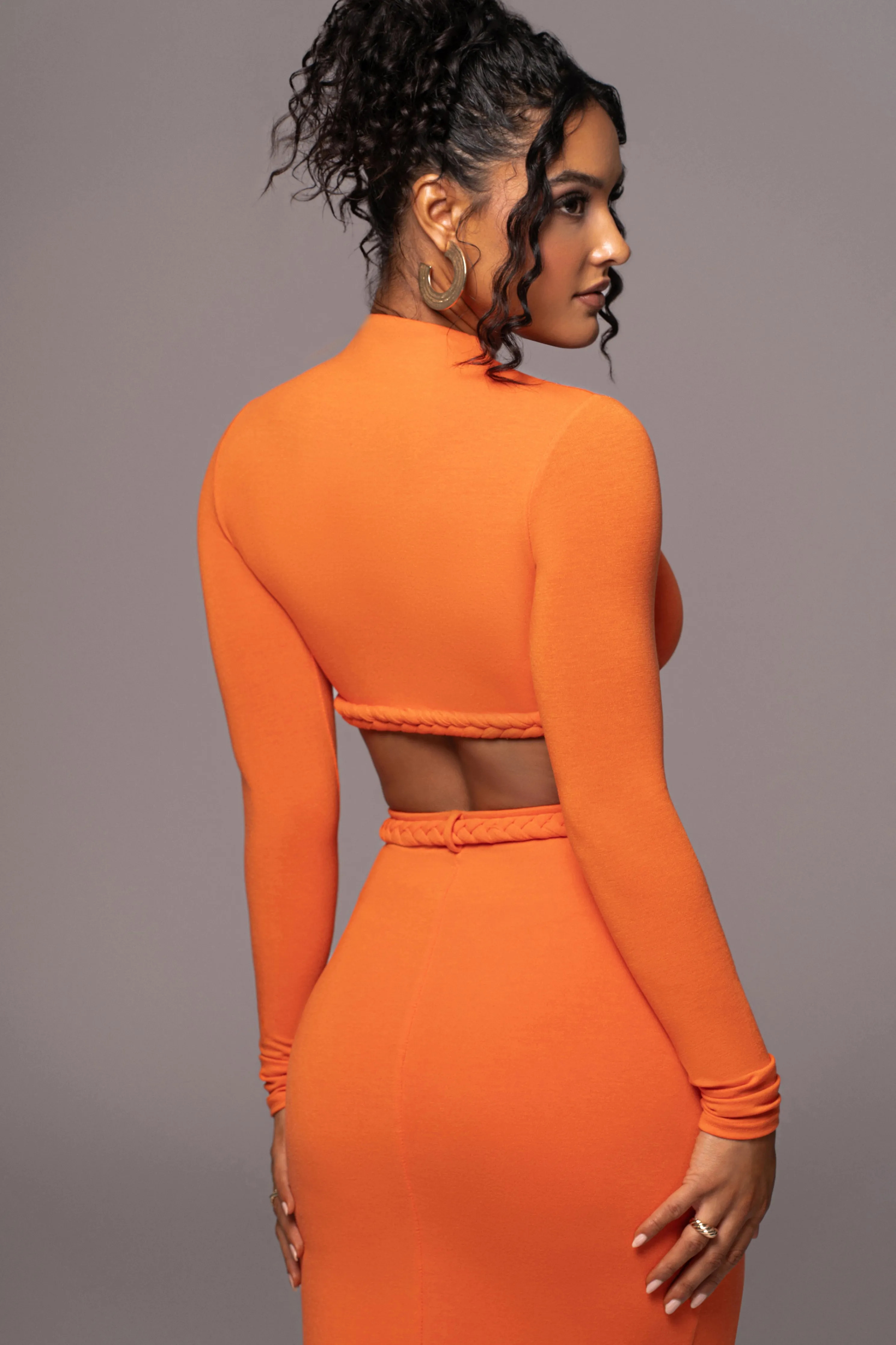 Orange City Love Two-Piece Skirt Set