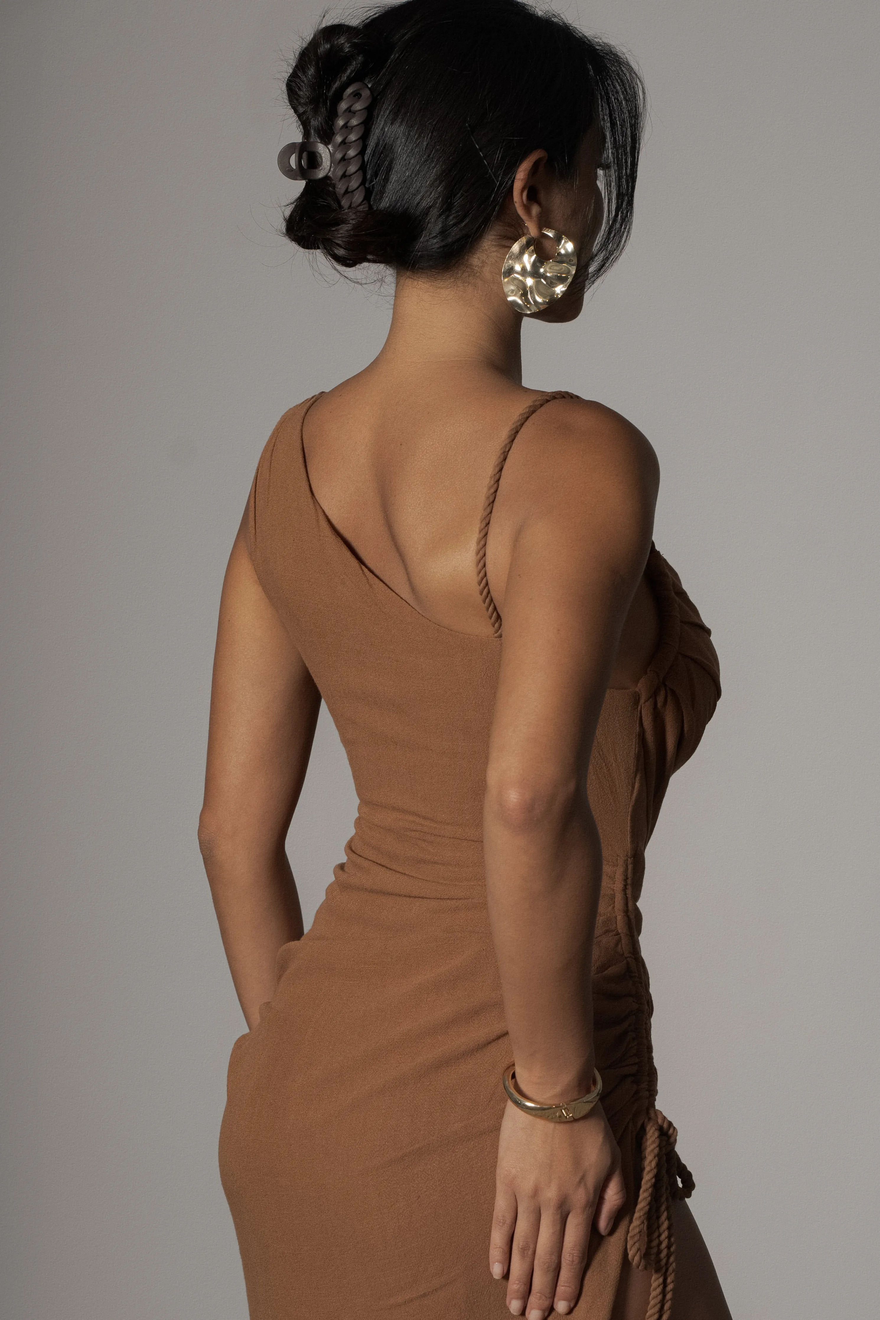 Pecan Dreaming Of Summer Linen Dress