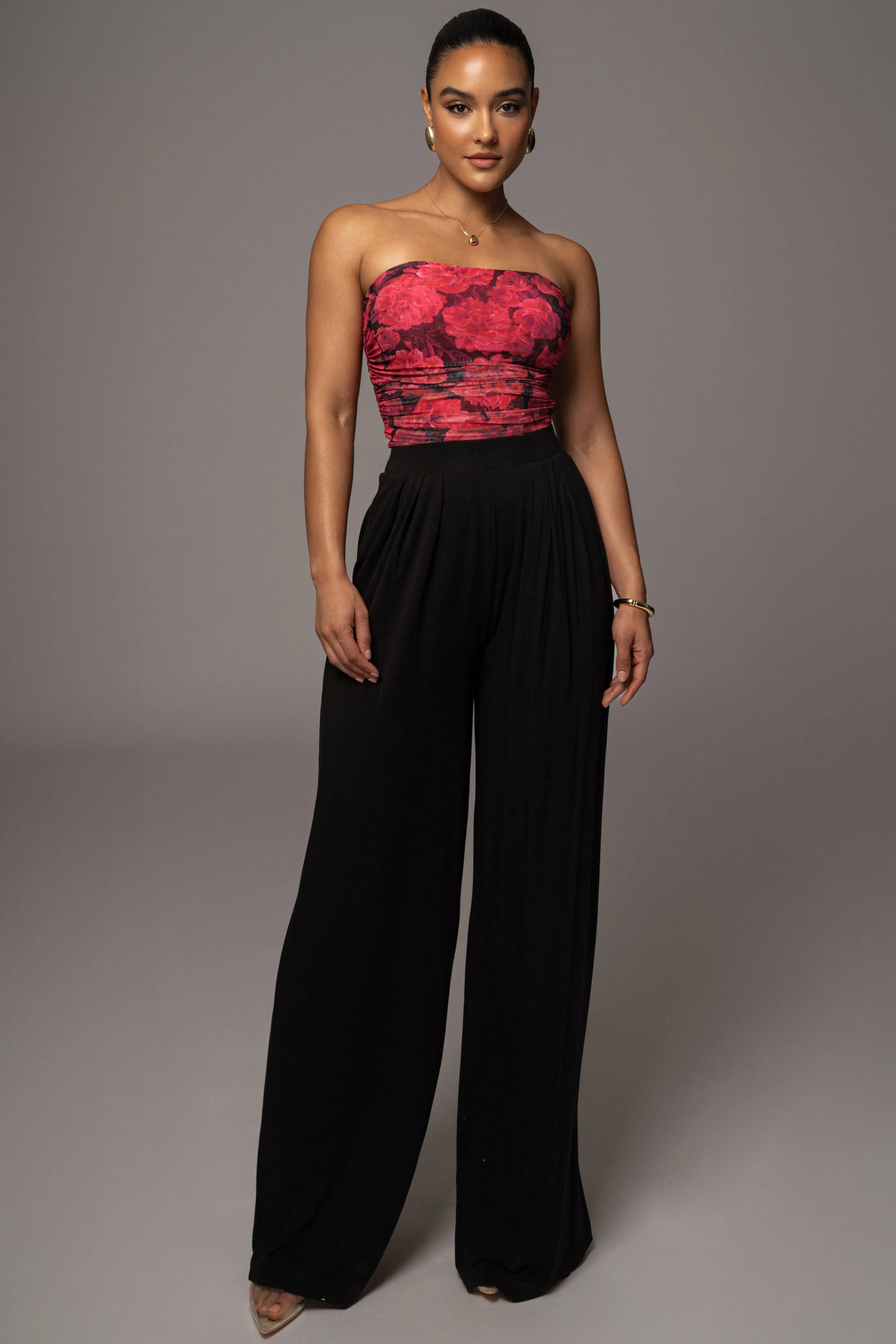 Pink Floral The Riviera Mesh Corset