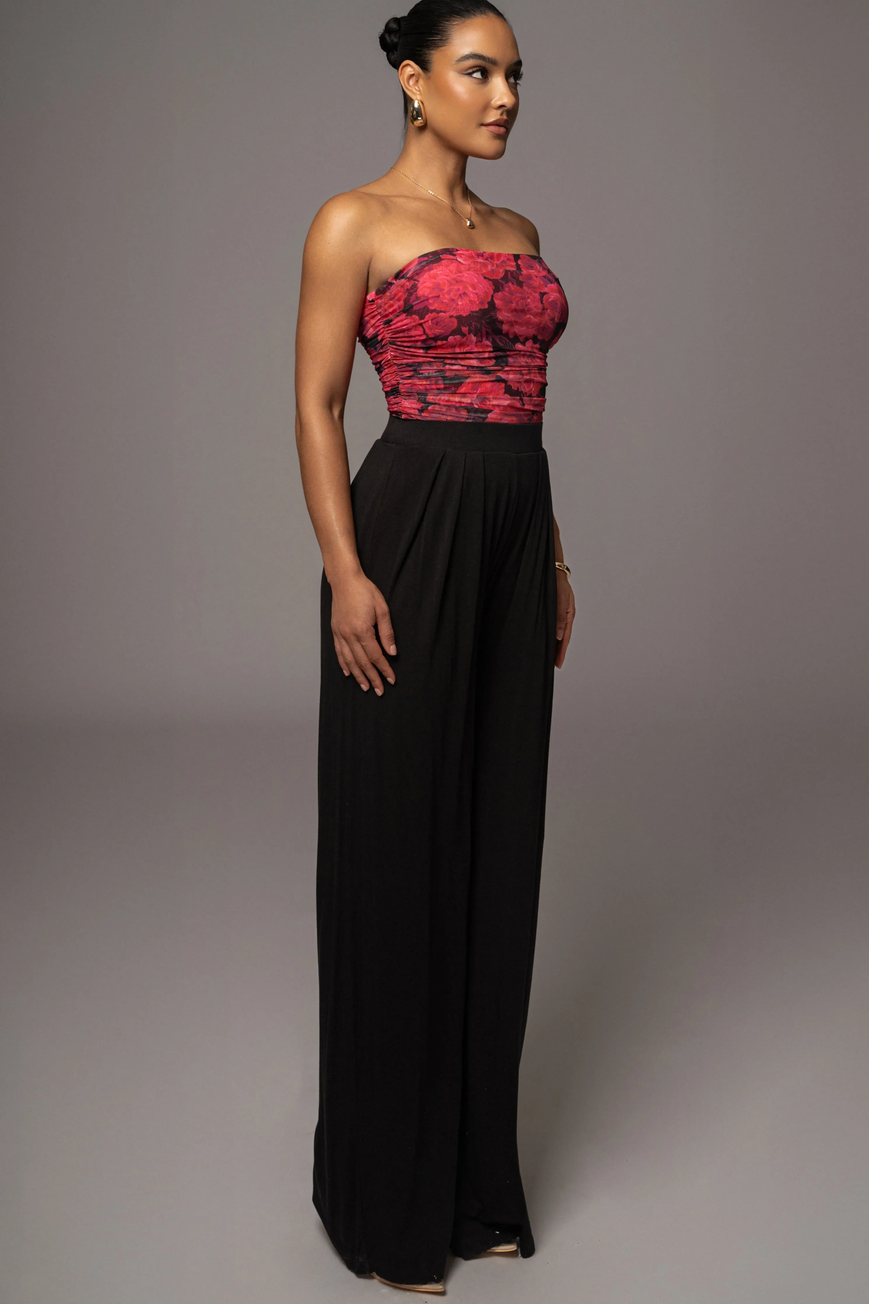 Pink Floral The Riviera Mesh Corset