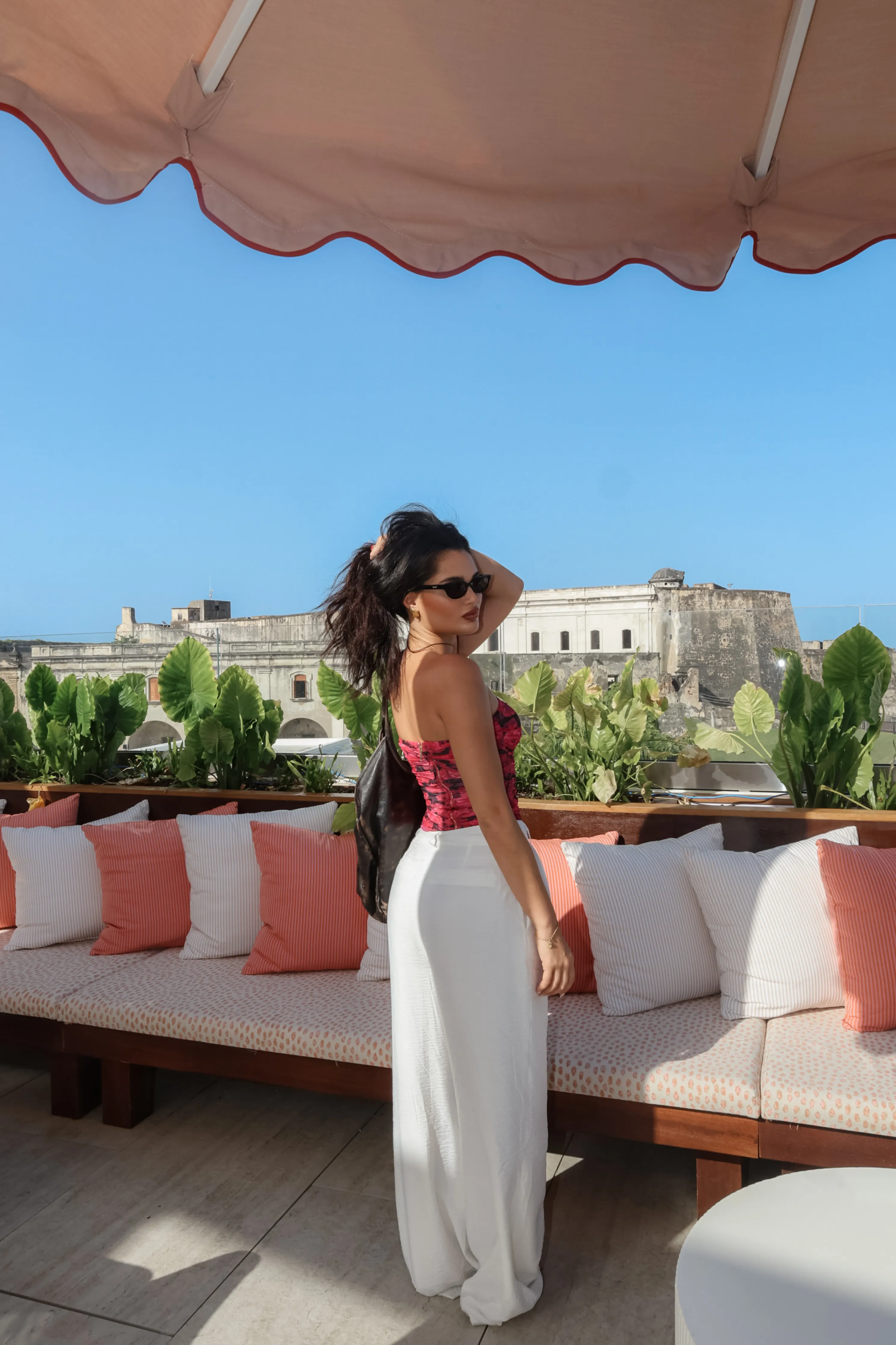 Pink Floral The Riviera Mesh Corset