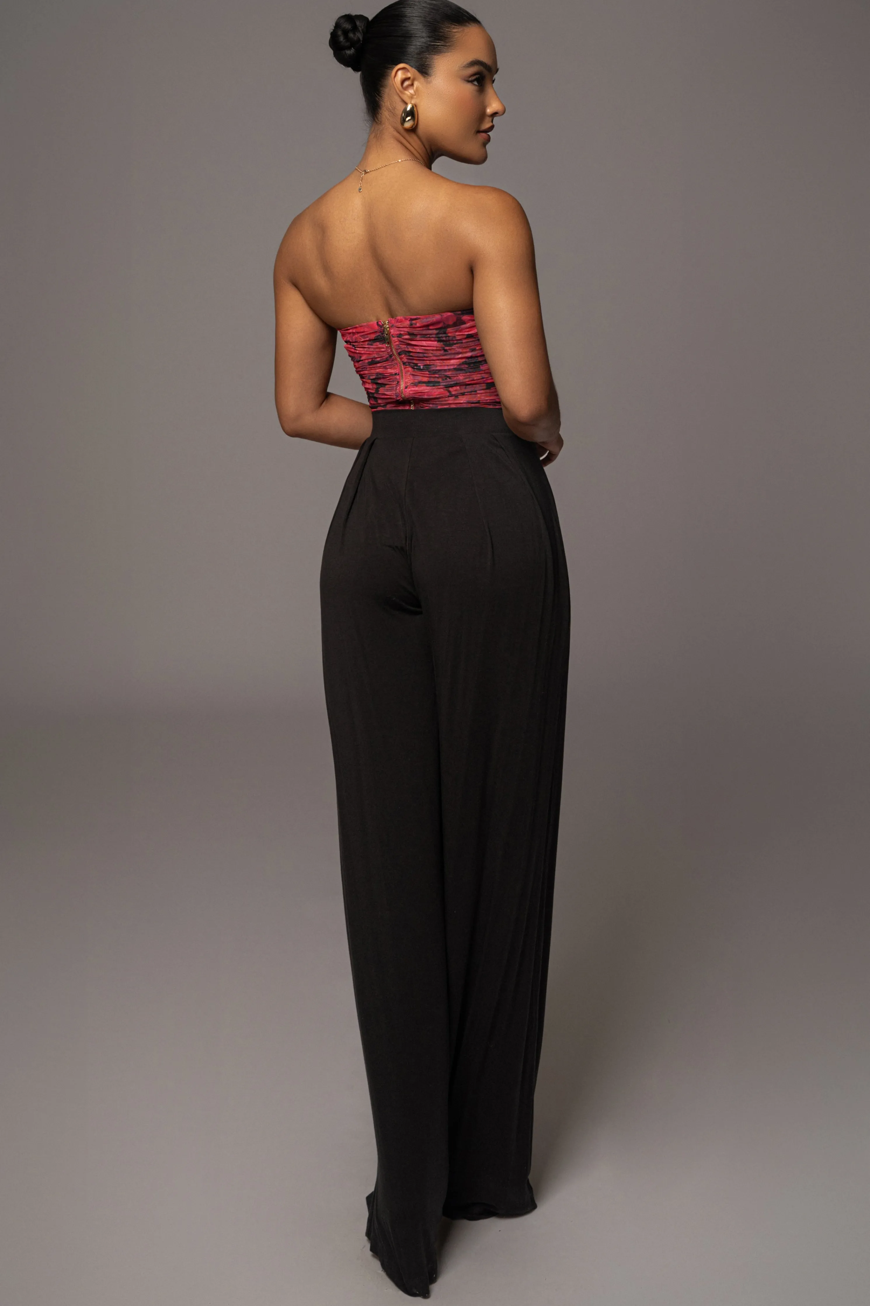 Pink Floral The Riviera Mesh Corset