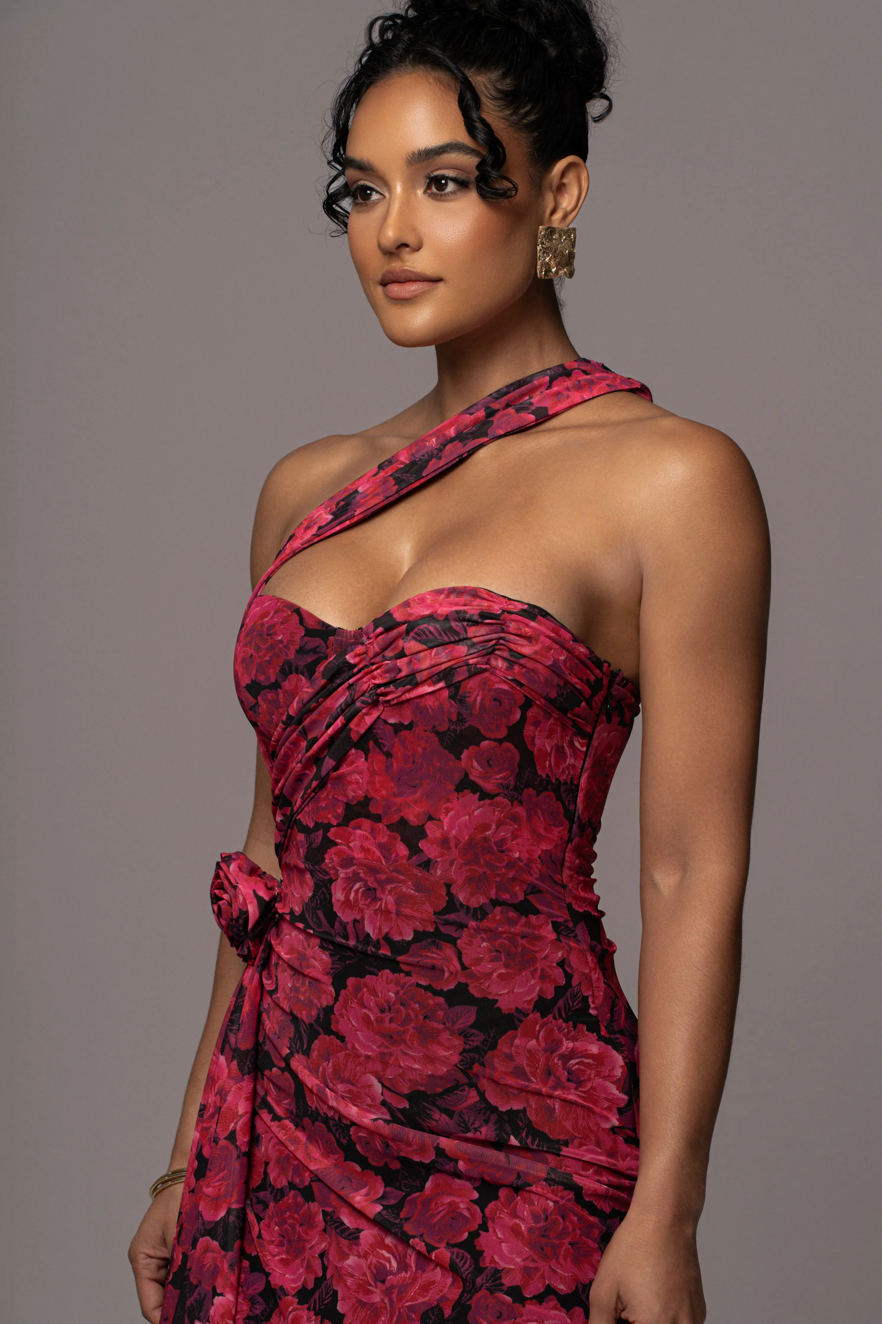 Pink Floral Villa Rosa Maxi Dress