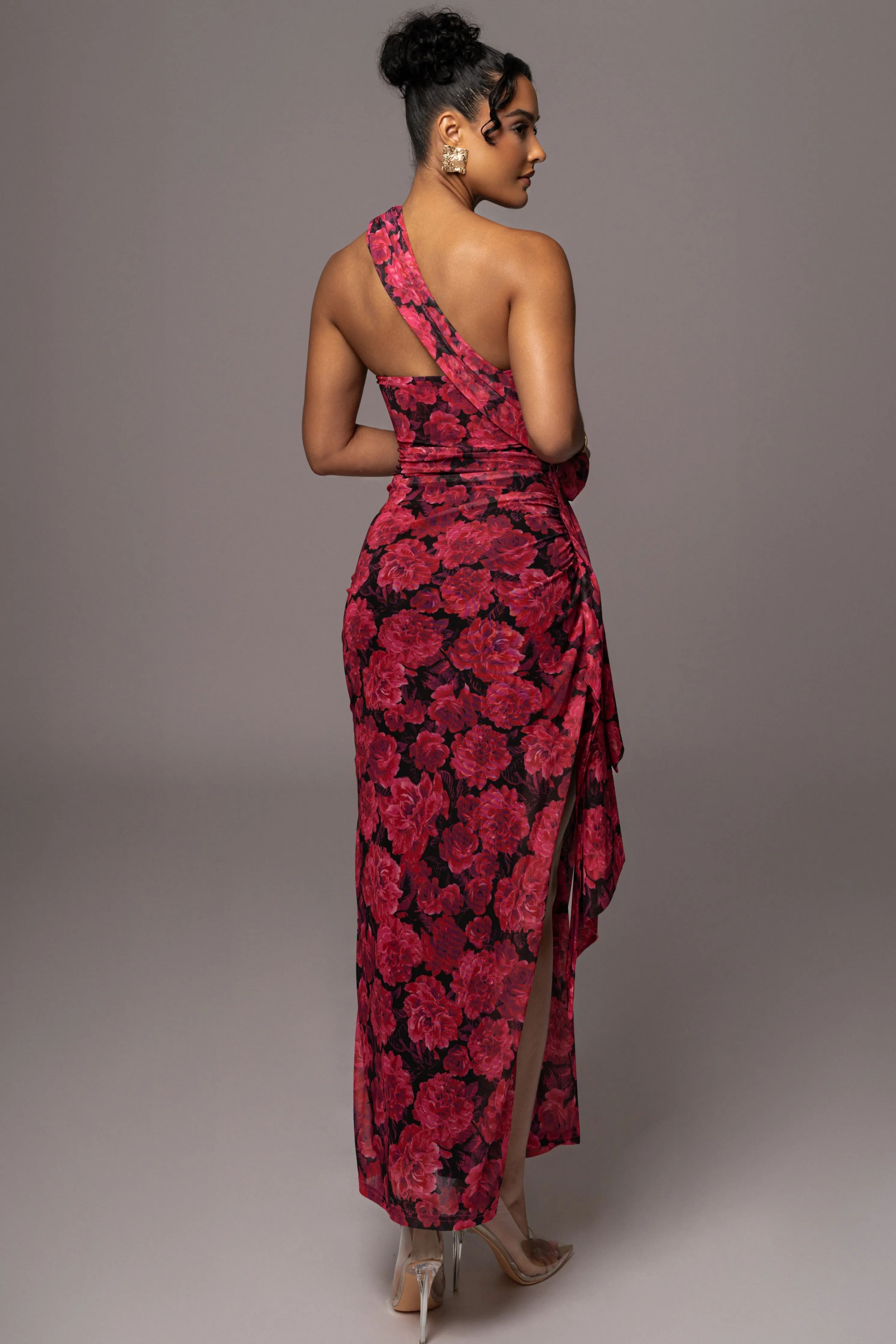 Pink Floral Villa Rosa Maxi Dress