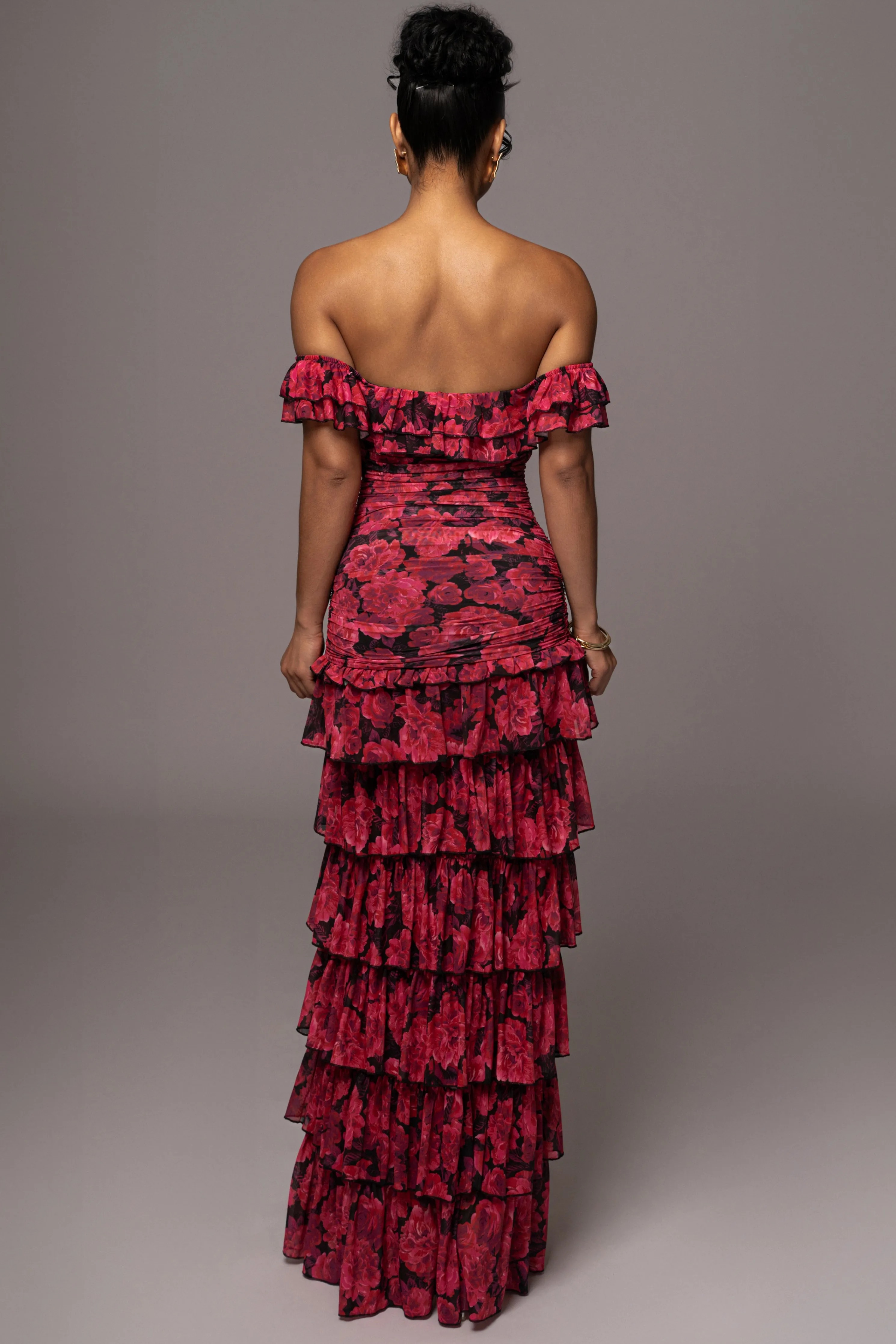 Pink Power Mesh Passion Tier Dress