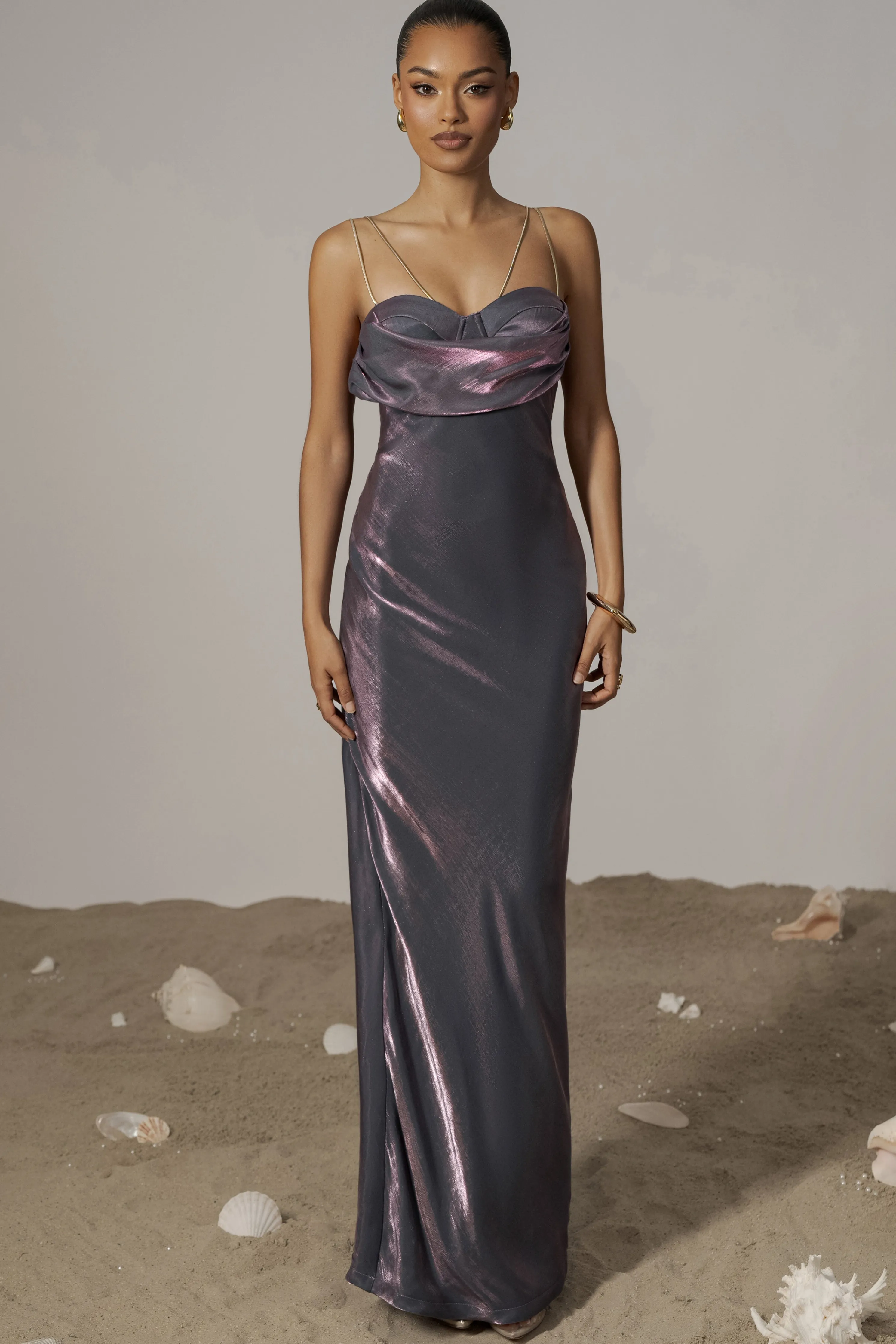 Purple Iridescent Visions Of You Dress