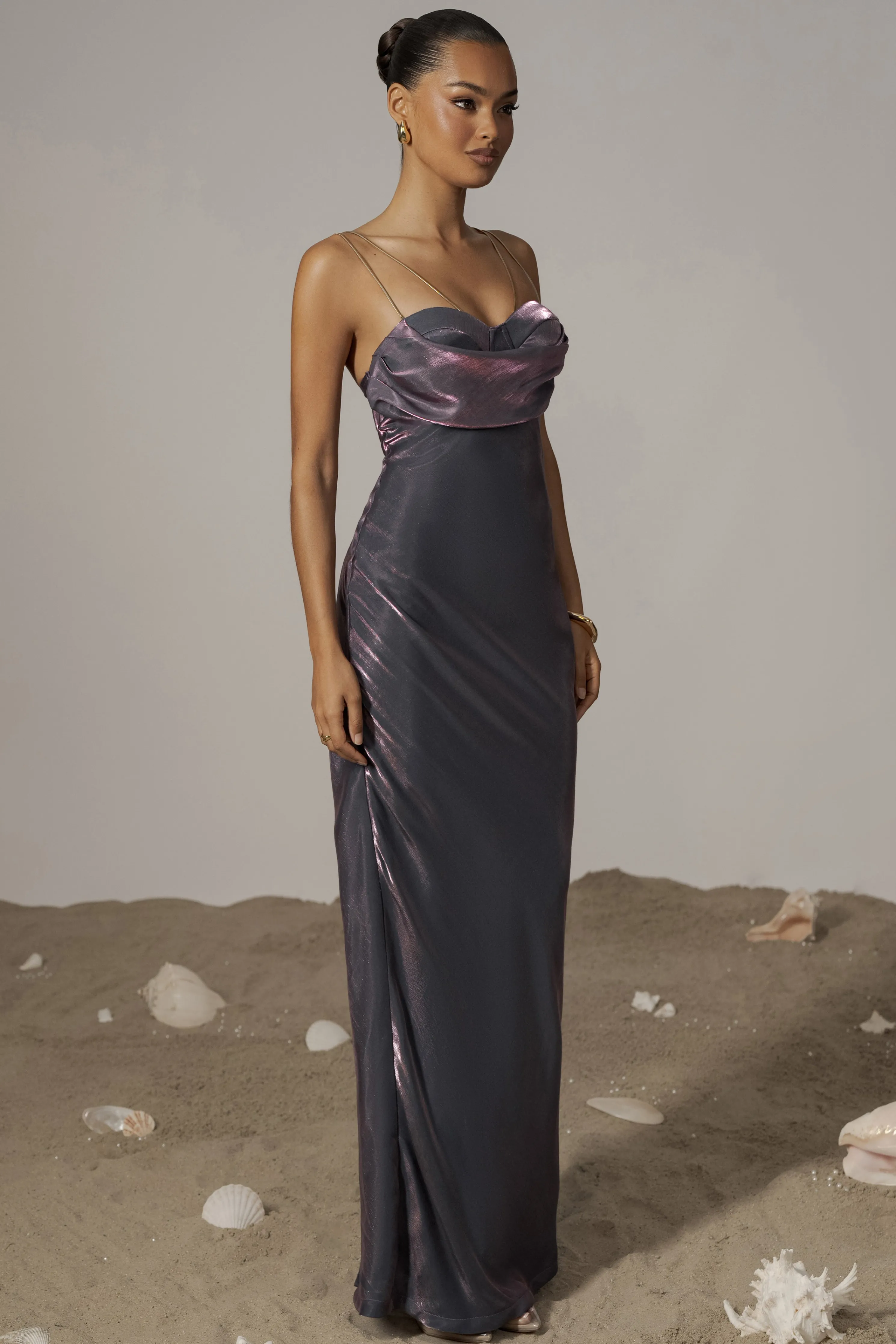 Purple Iridescent Visions Of You Dress