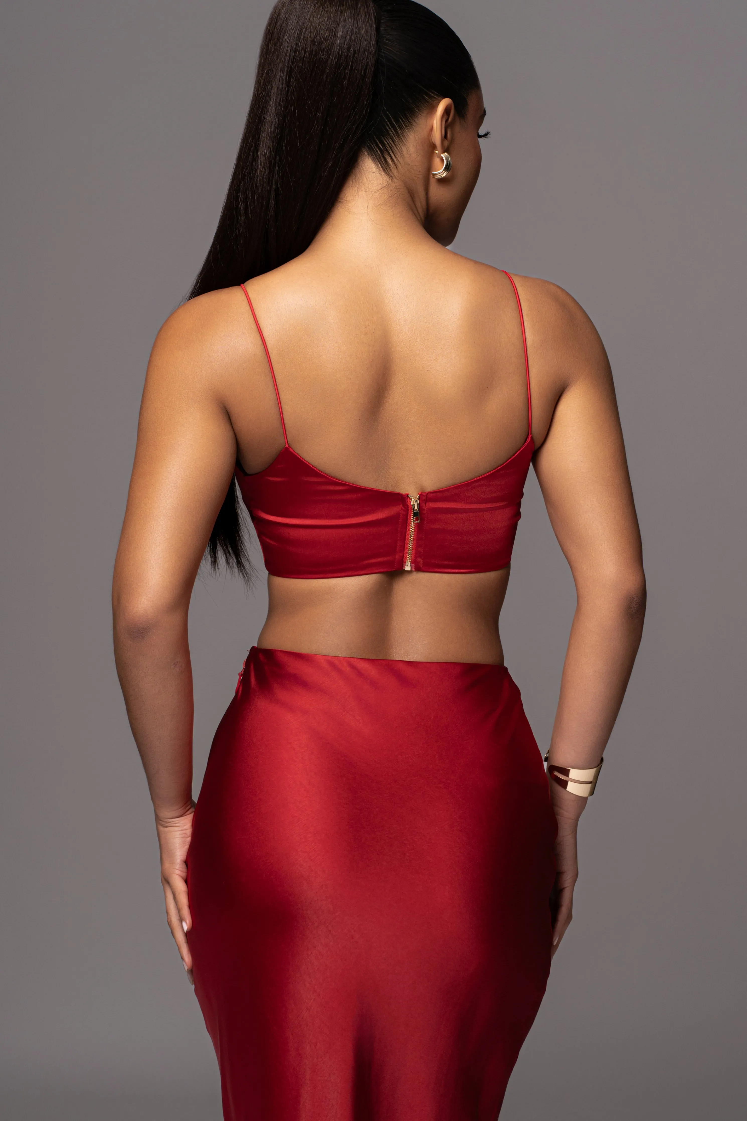 Red Isella 2-Piece Skirt Set