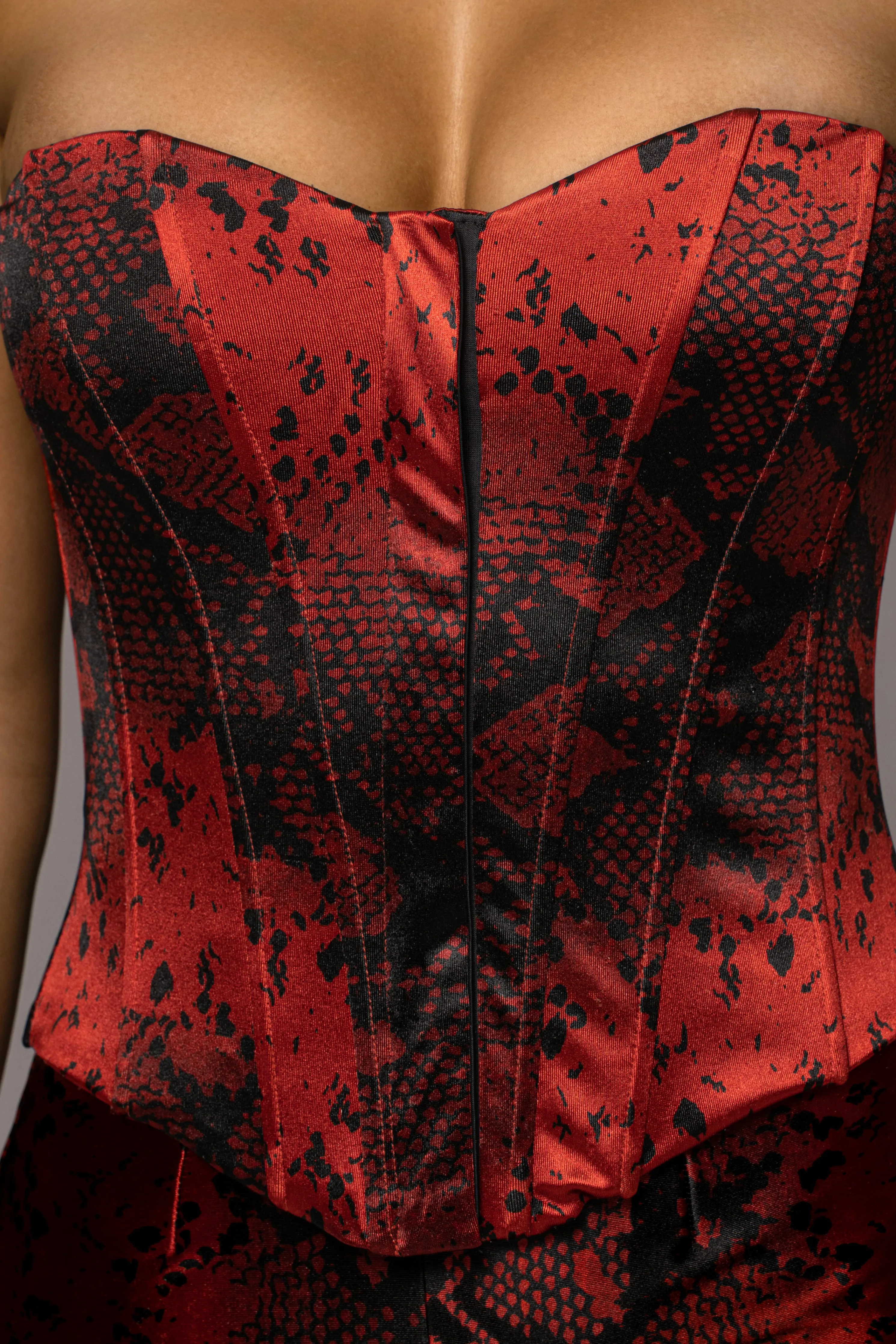 Red Stay the Night Corset